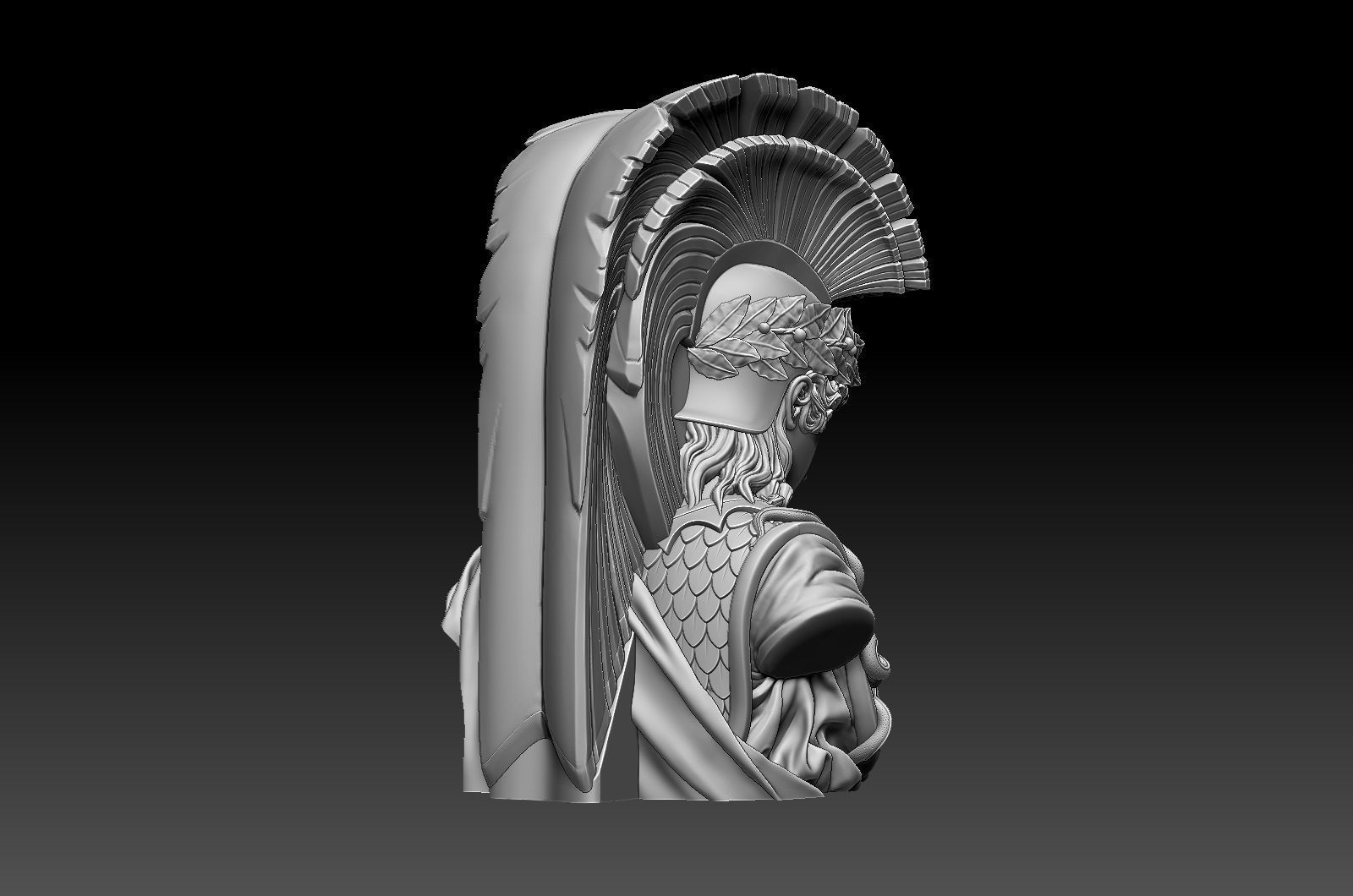  Athena bust sculpture at Arc de Triomphe in Paris 3D print model_17