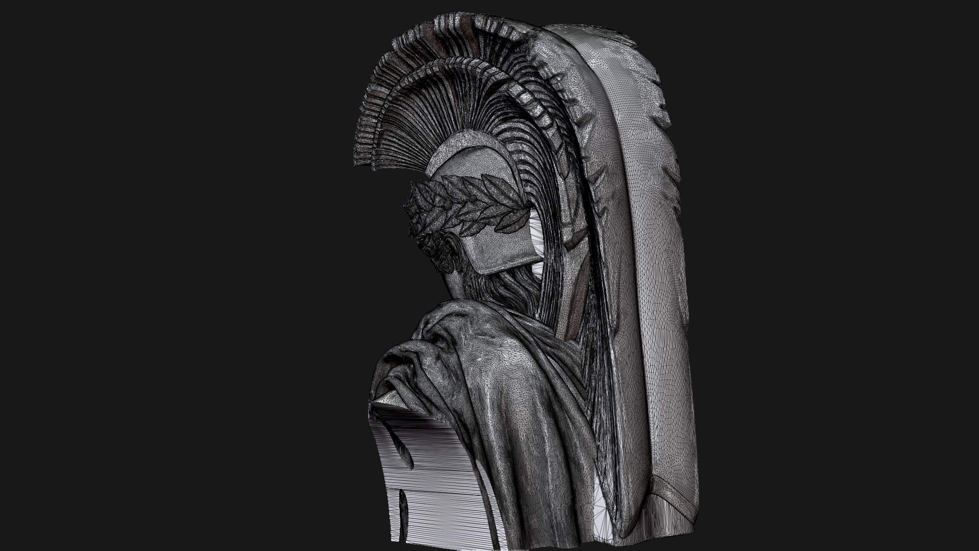  Athena bust sculpture at Arc de Triomphe in Paris 3D print model_7