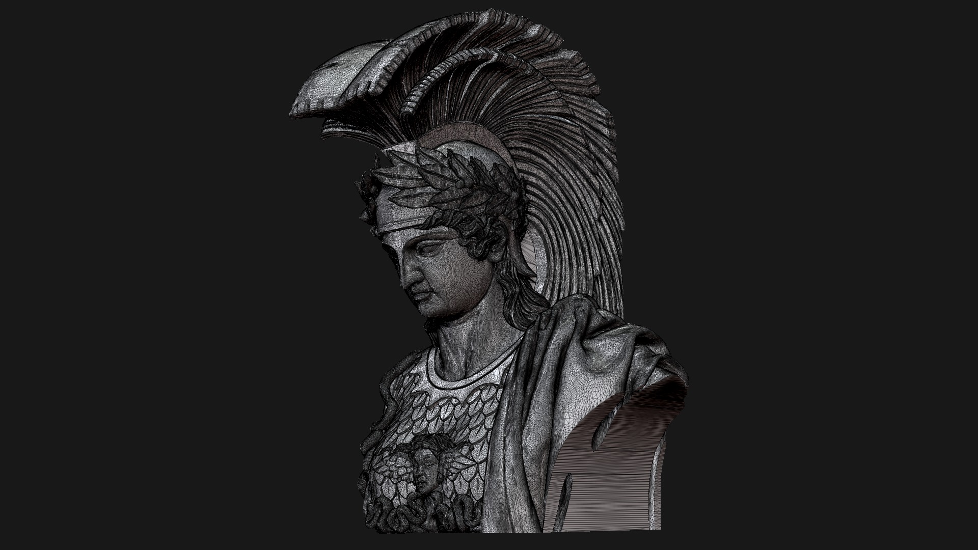  Athena bust sculpture at Arc de Triomphe in Paris 3D print model_6