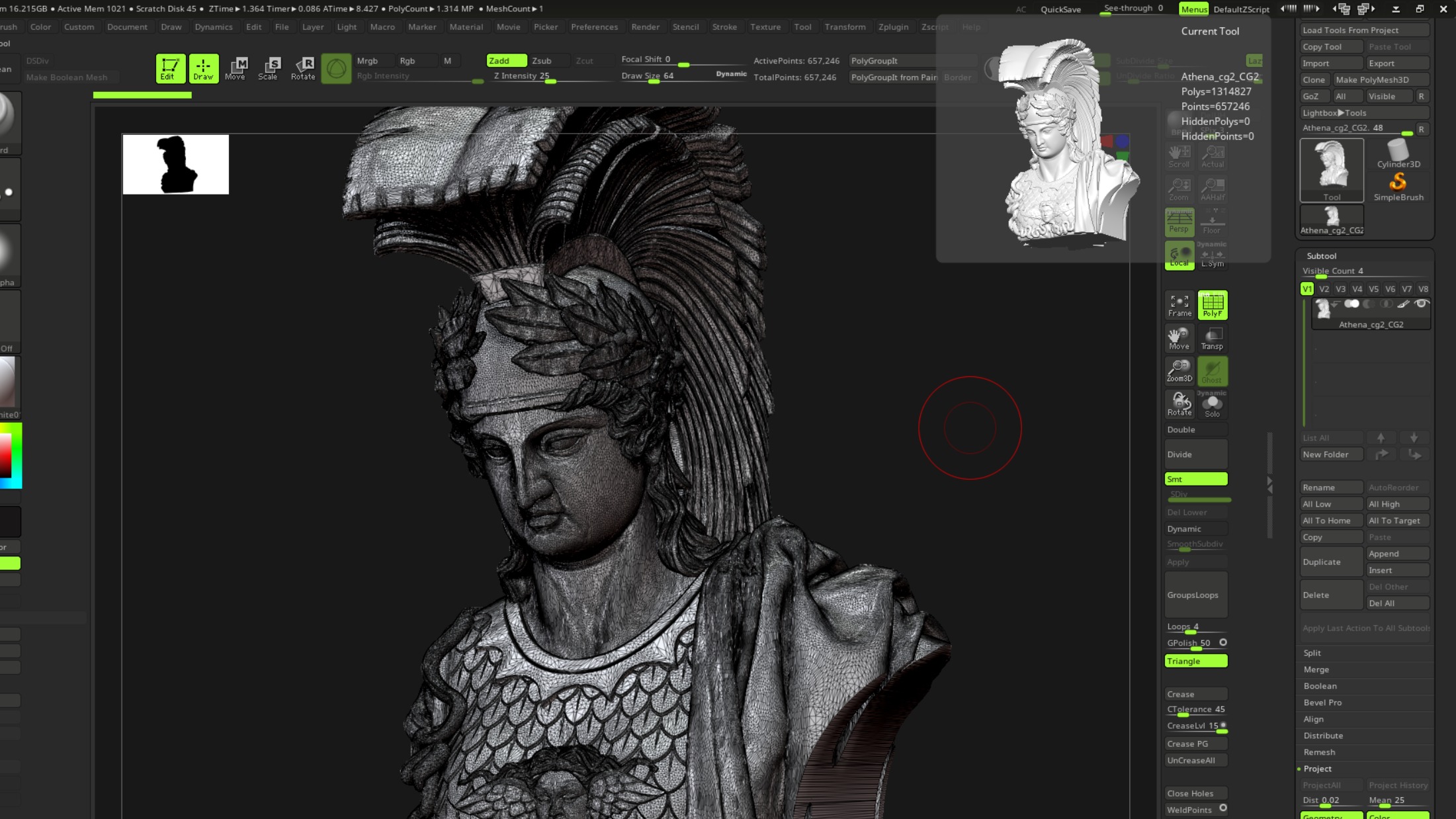  Athena bust sculpture at Arc de Triomphe in Paris 3D print model_8