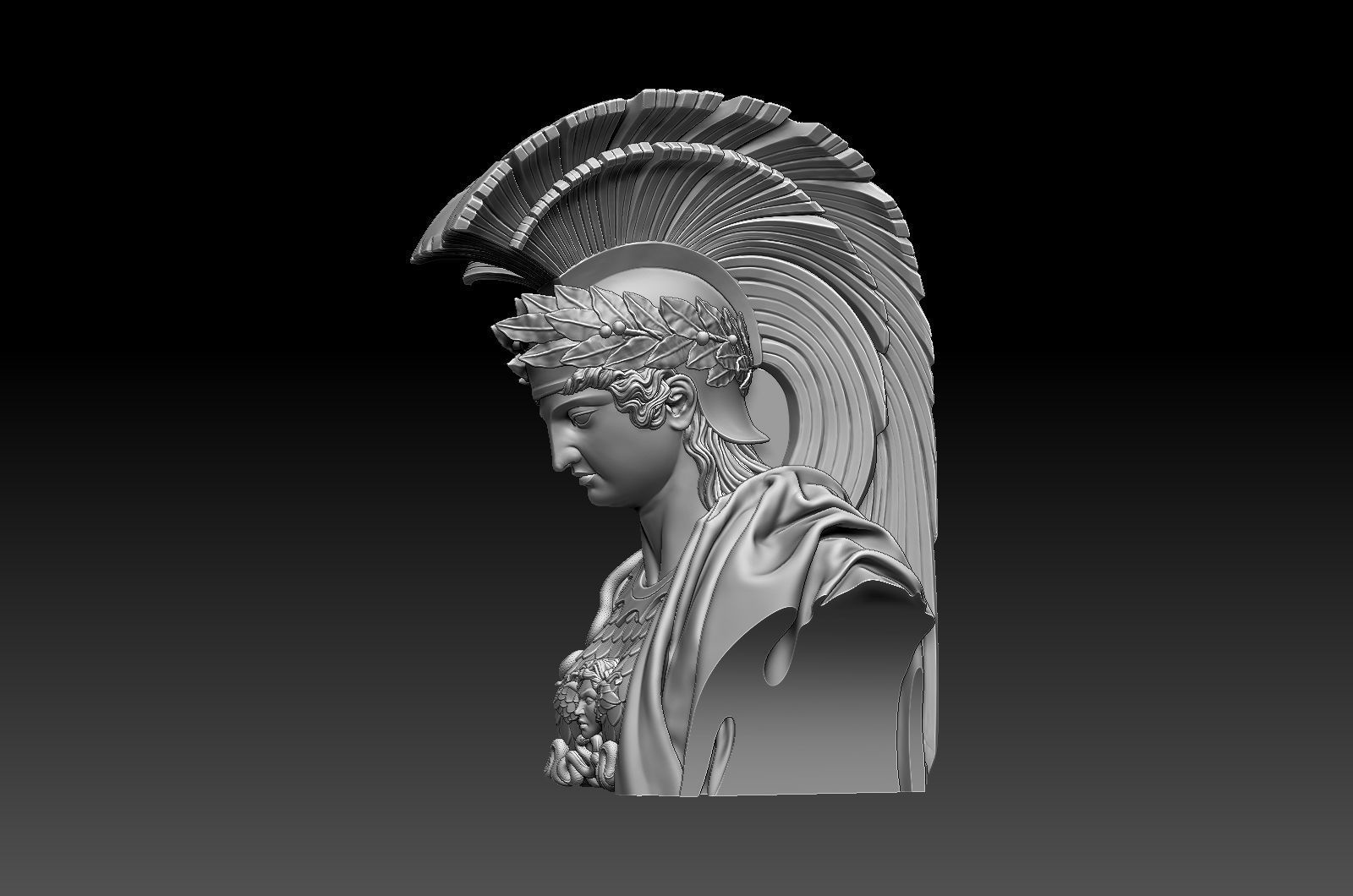  Athena bust sculpture at Arc de Triomphe in Paris 3D print model_14