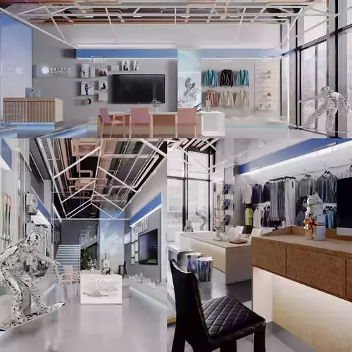 Modern sportswear store Sports outdoor ski equipment-cr