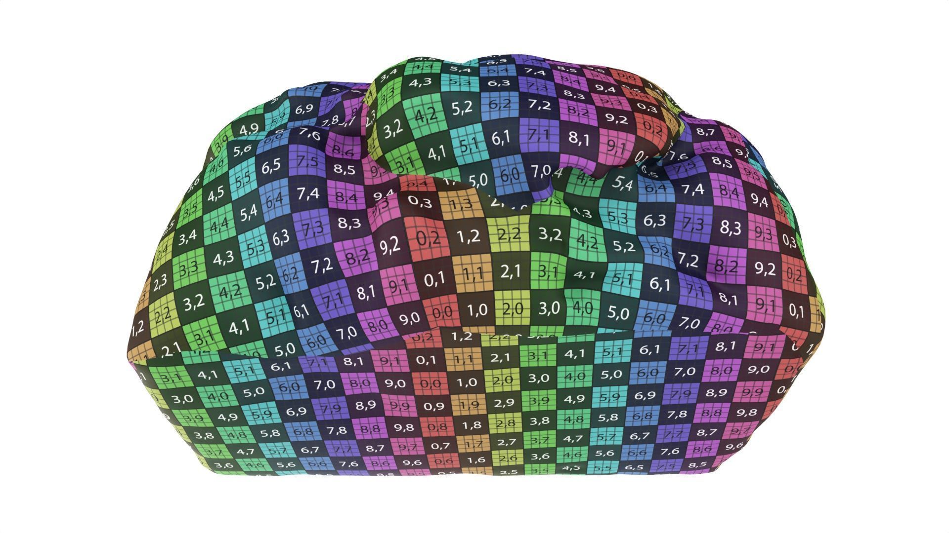 Loaf cake with raisins 3D model_9