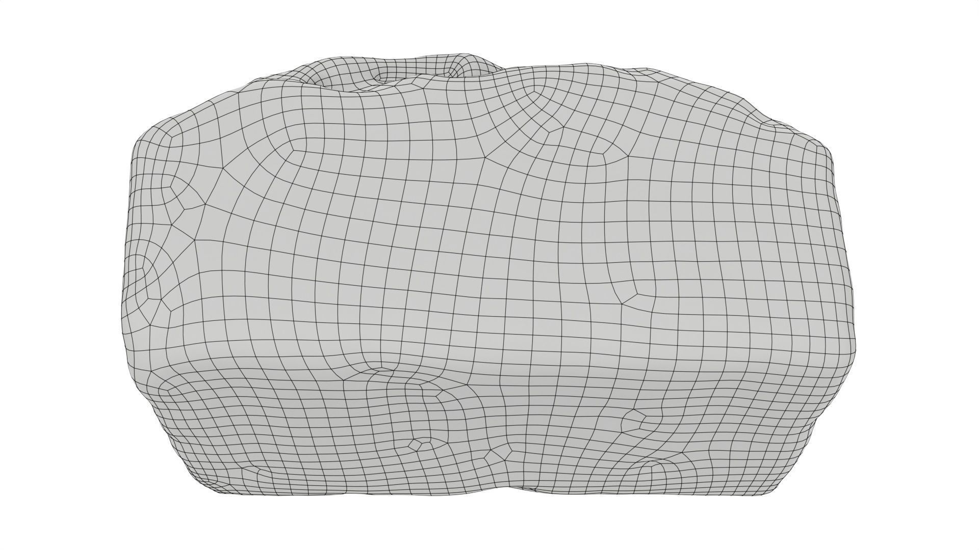 Loaf cake with raisins 3D model_8