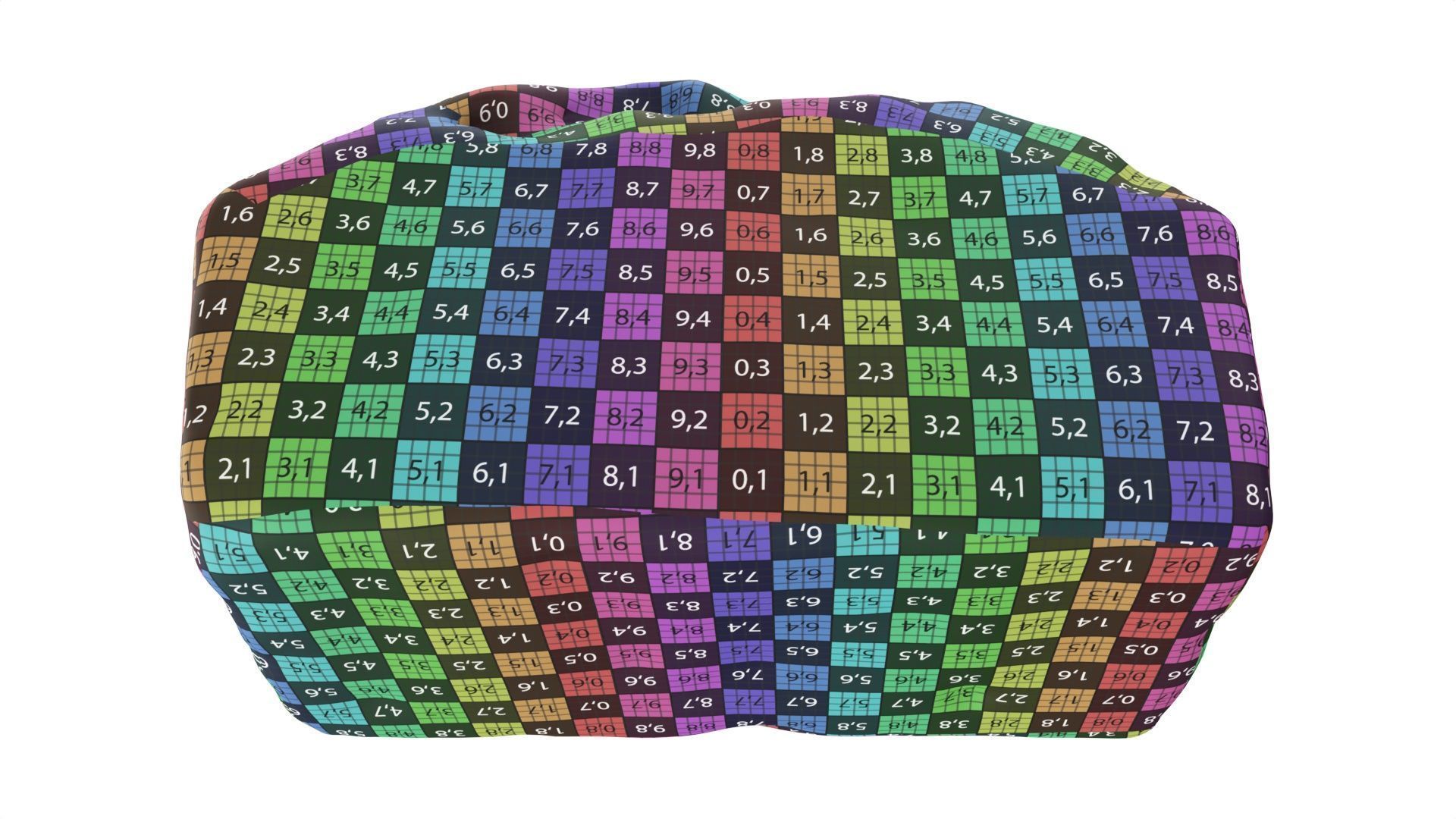 Loaf cake with raisins 3D model_10