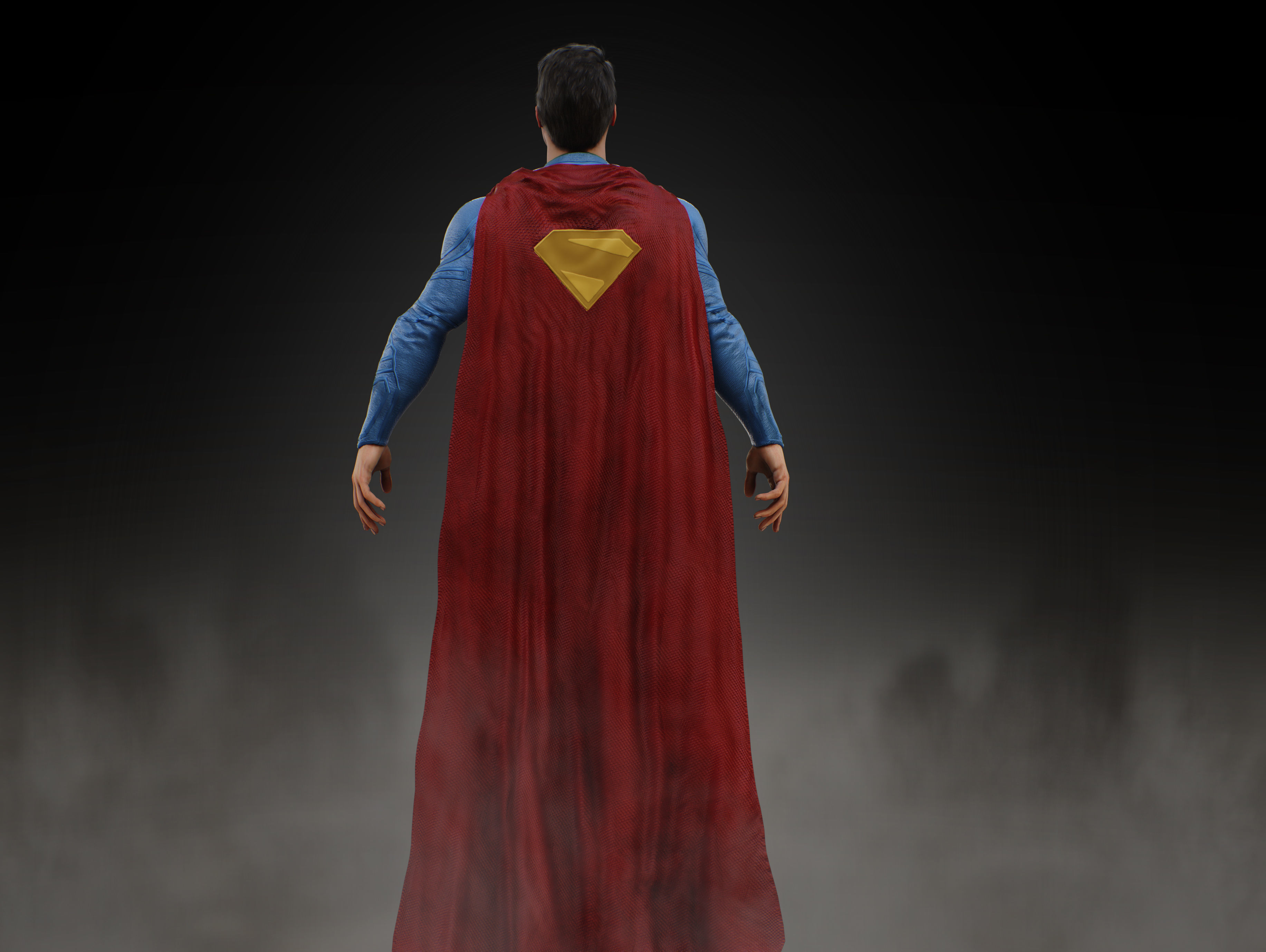 Superman 2025 Low-poly 3D model_8