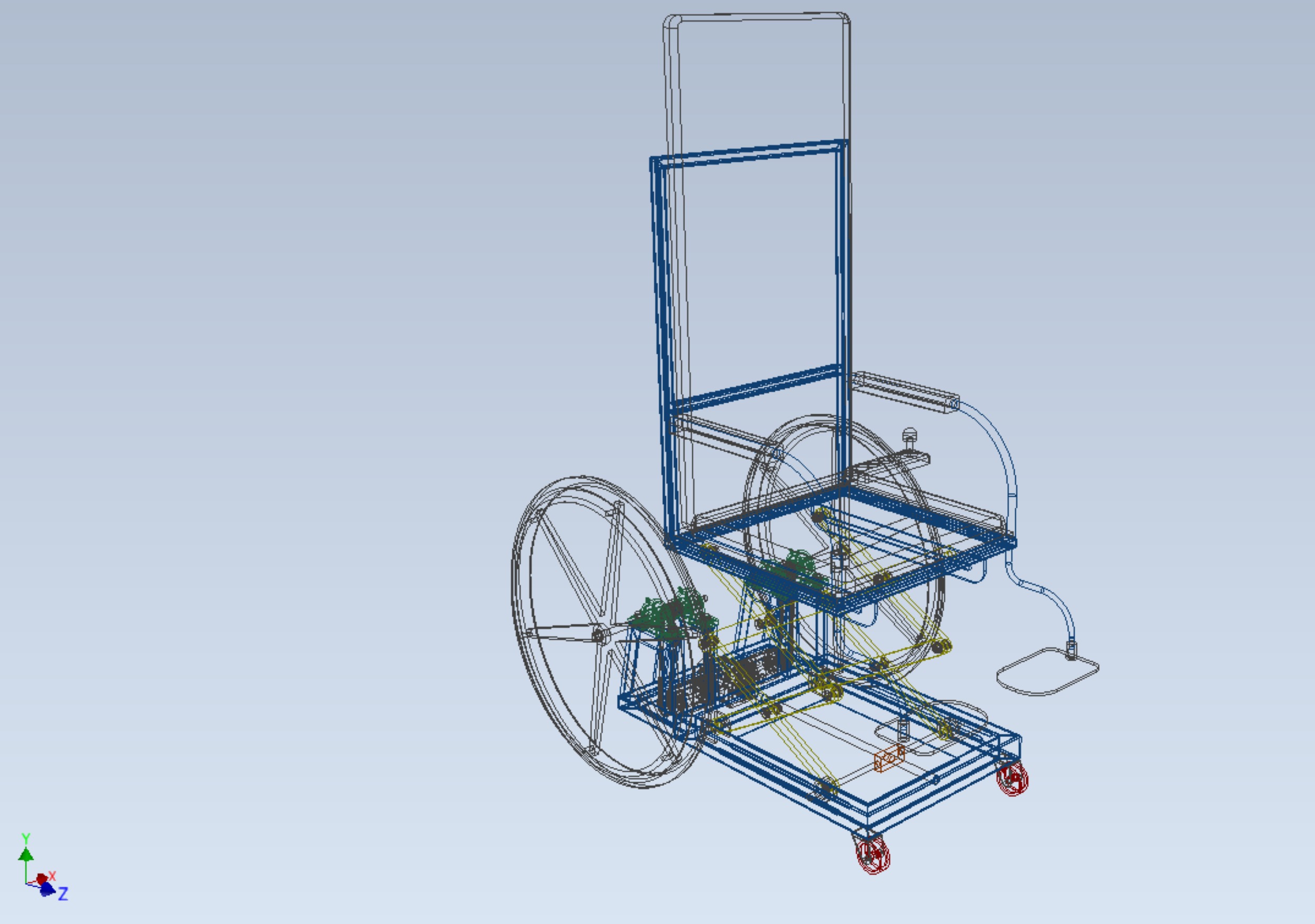 ELEVATING POWER ELECTRIC WHEELCHAIR ADJUSTABLE HEIGHT STANDING 3D model_30