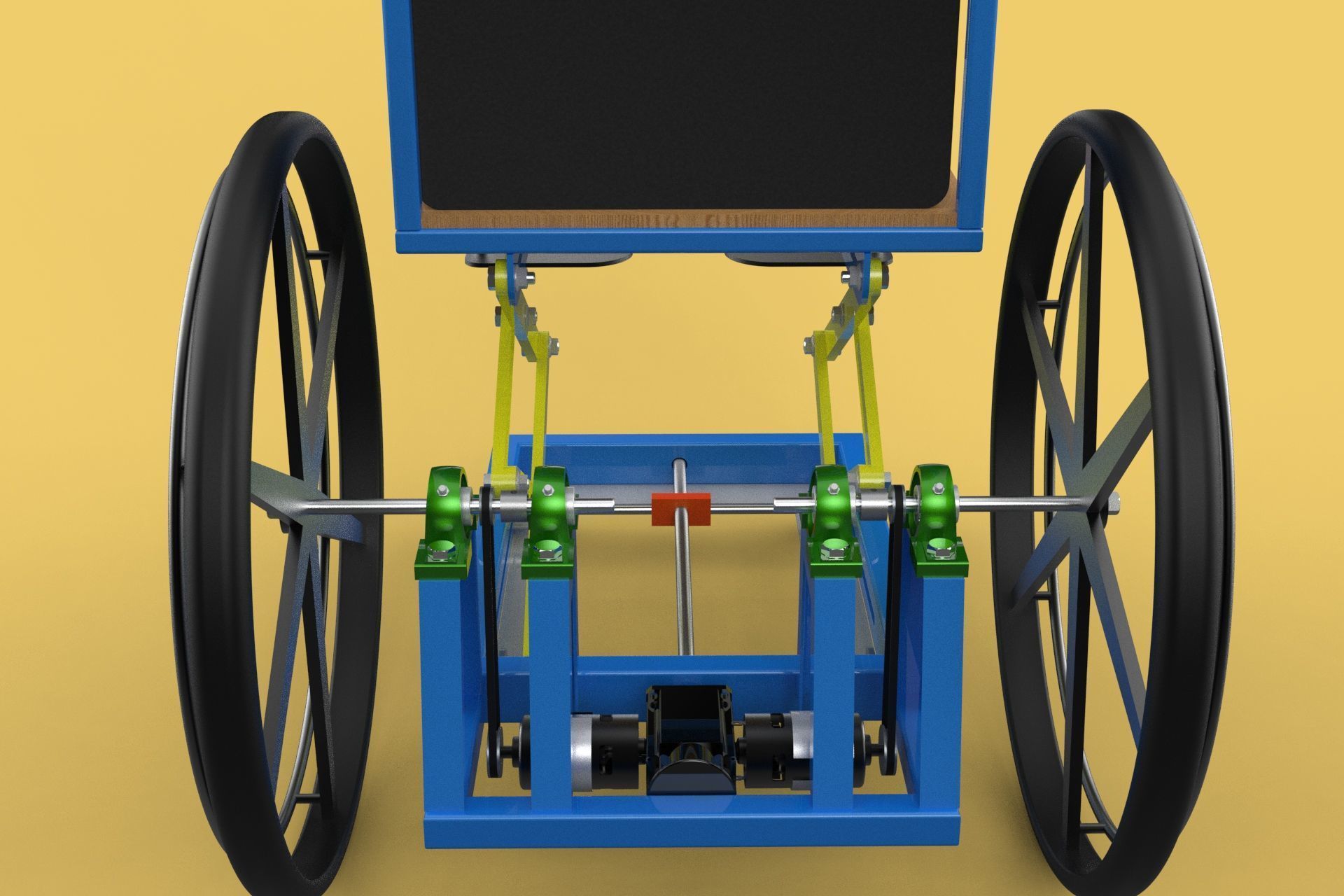 ELEVATING POWER ELECTRIC WHEELCHAIR ADJUSTABLE HEIGHT STANDING 3D model_17