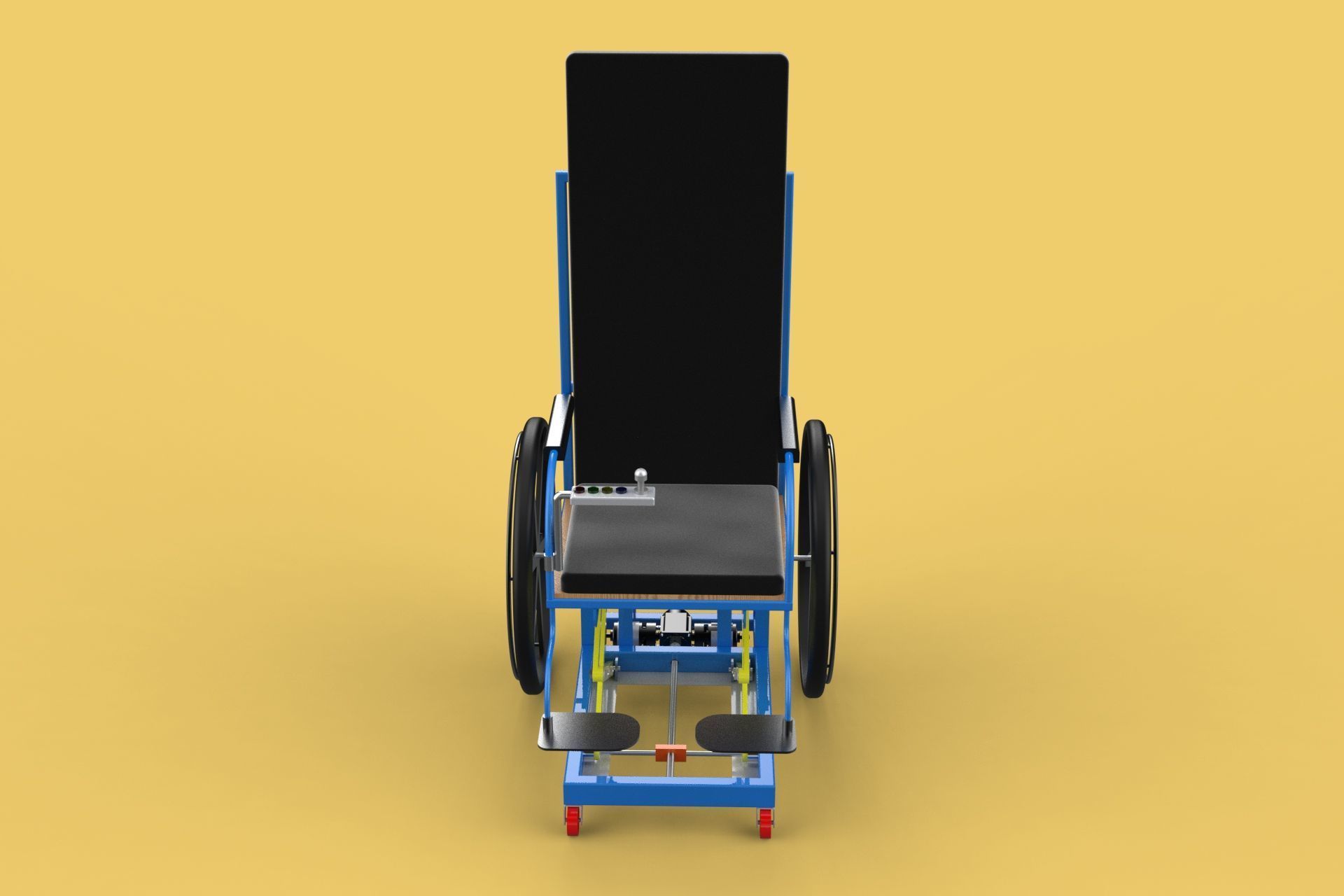 ELEVATING POWER ELECTRIC WHEELCHAIR ADJUSTABLE HEIGHT STANDING 3D model_21