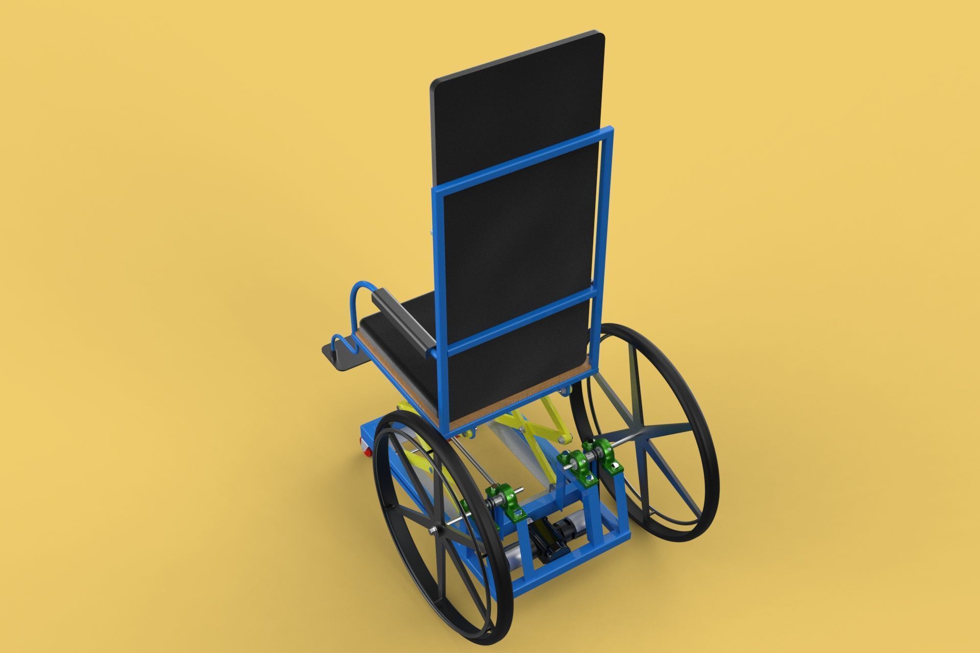 ELEVATING POWER ELECTRIC WHEELCHAIR ADJUSTABLE HEIGHT STANDING 3D model_5