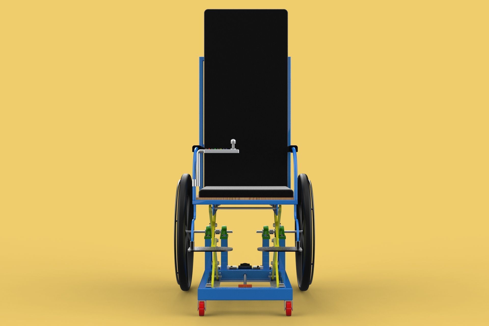 ELEVATING POWER ELECTRIC WHEELCHAIR ADJUSTABLE HEIGHT STANDING 3D model_20