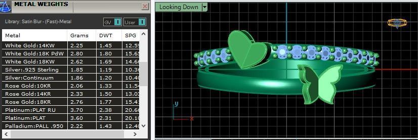 Minimal butterfly and Heart diamond ring 148-MW 3D print model_12