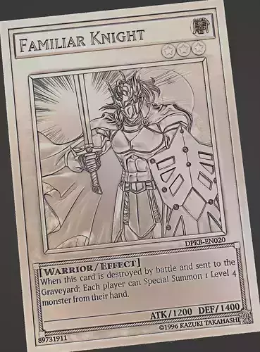 Familiar Knight - yu-gi-oh 3D print model