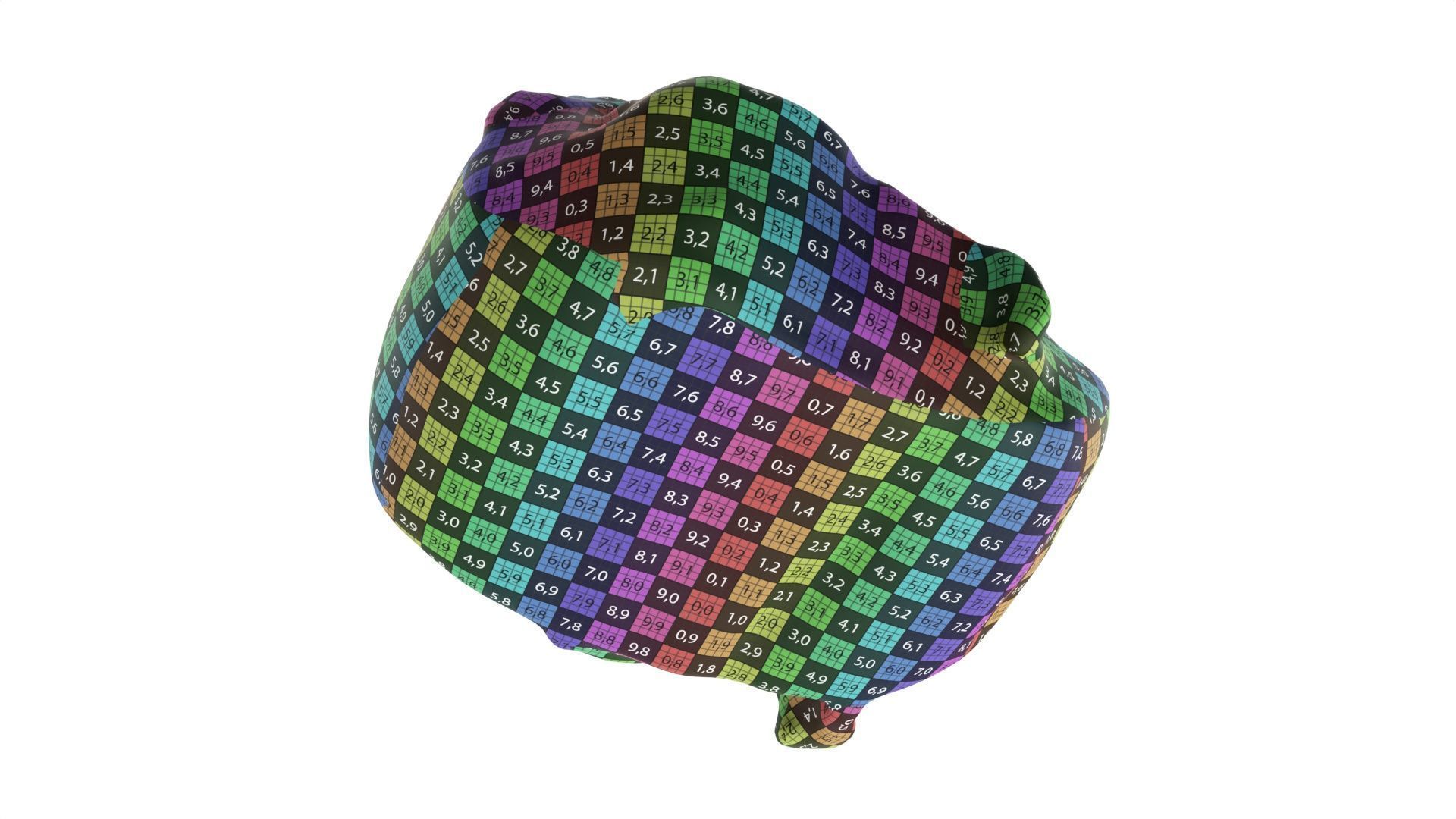 Mini-bun with cheese and cumin seeds 3D model_11