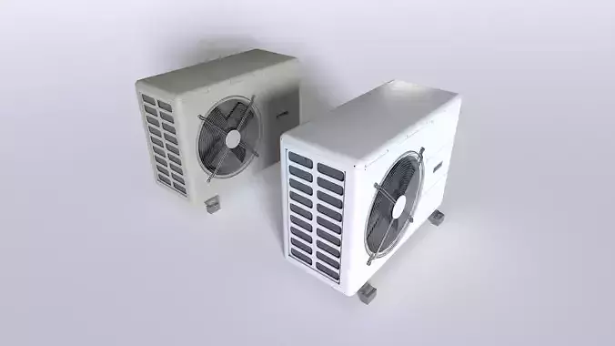 Rooftop AC hvac unit 3 Low-poly 3D model