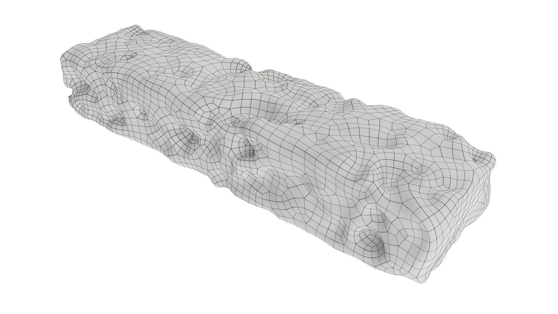 Musli granola bar without wrapping 3D model_7