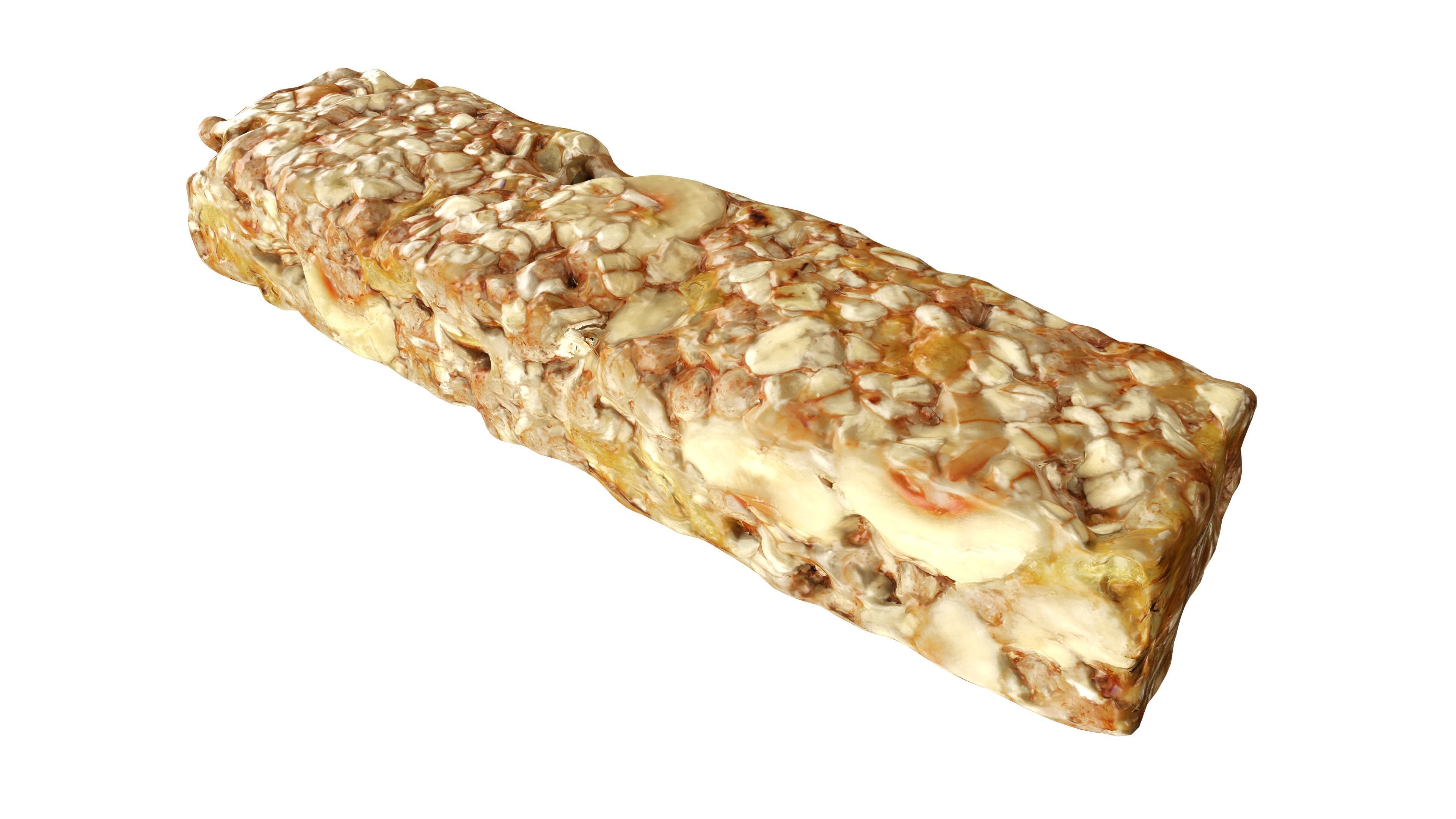 Musli granola bar without wrapping 3D model_2