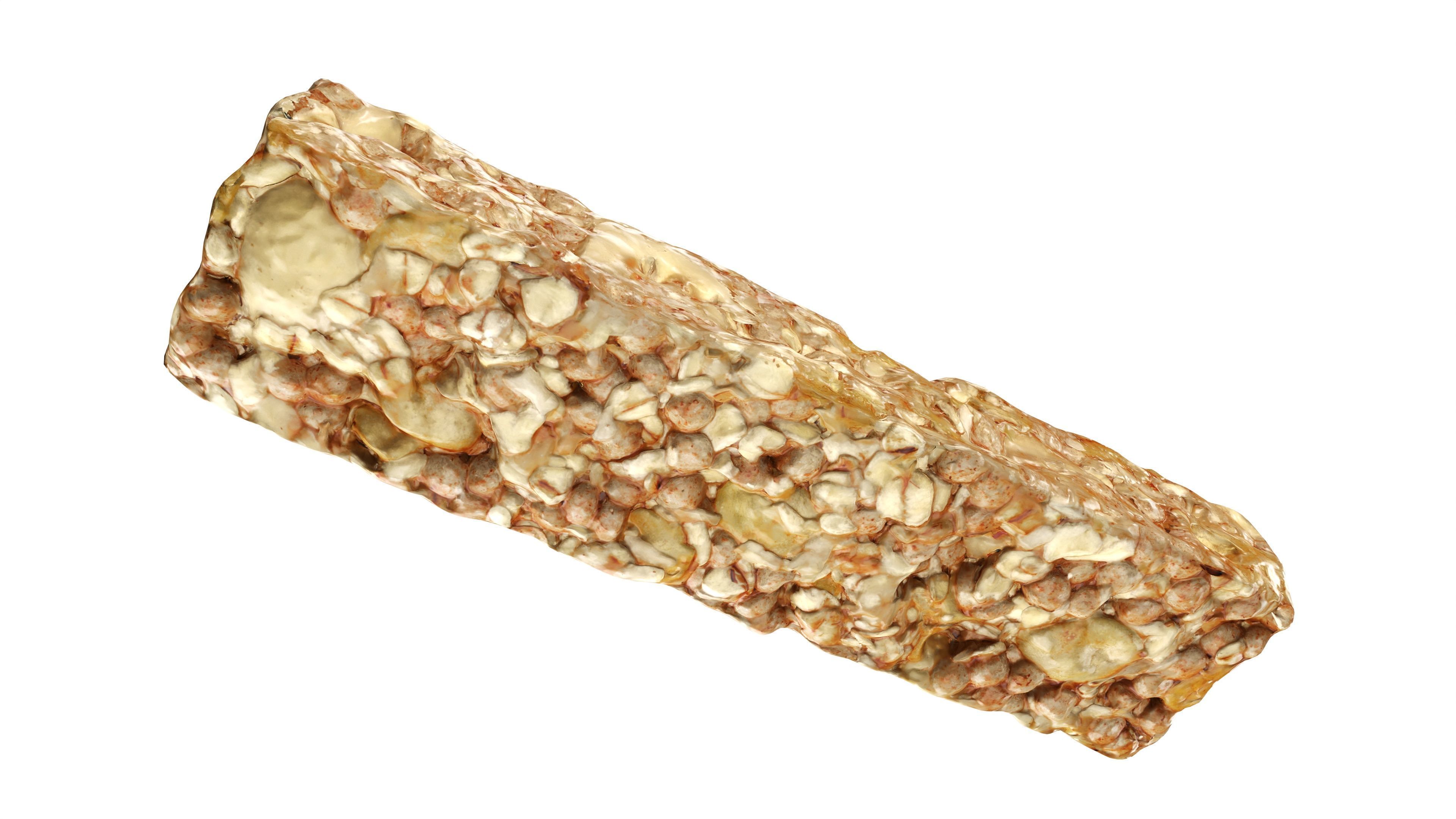 Musli granola bar without wrapping 3D model_4