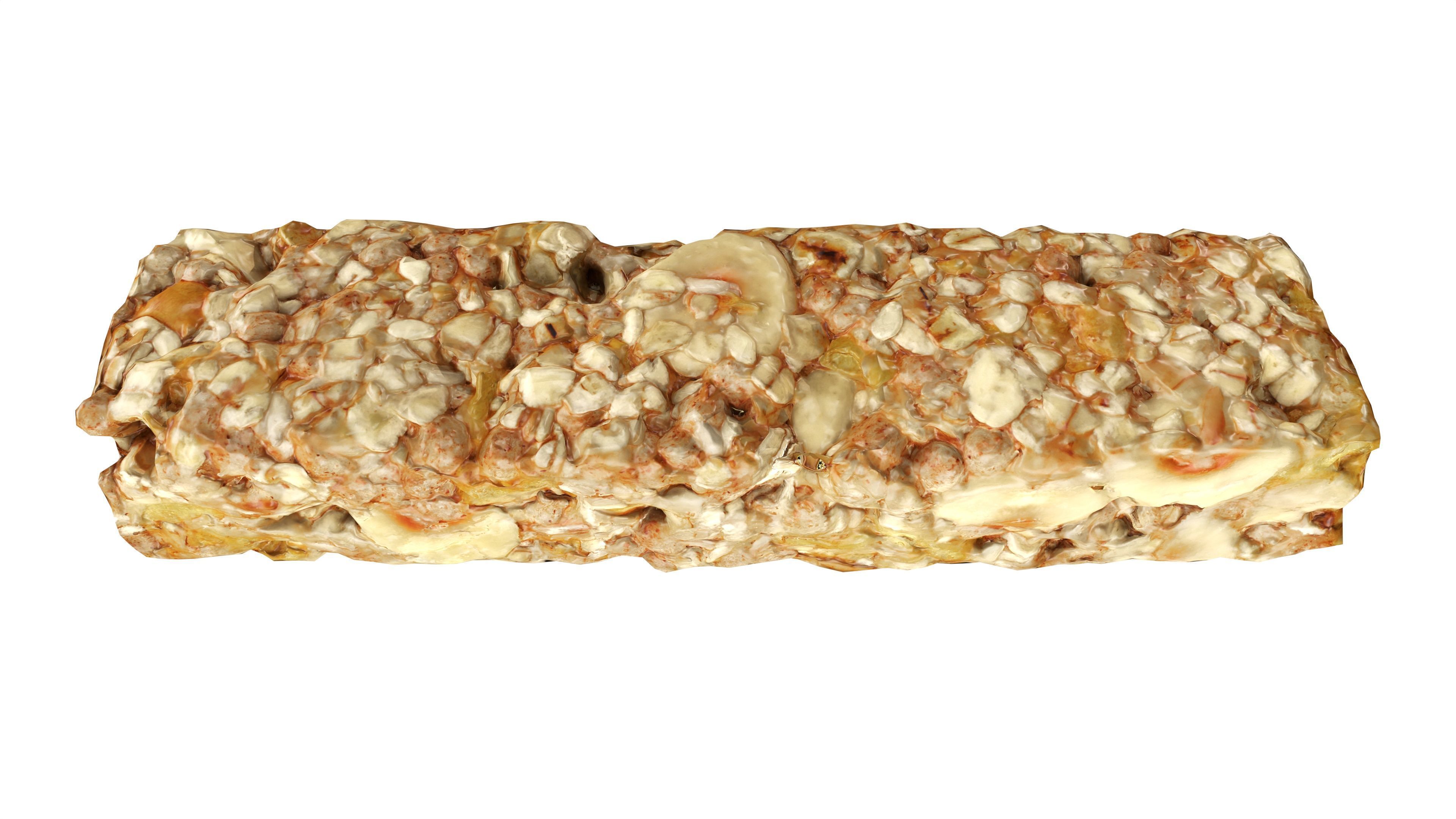 Musli granola bar without wrapping 3D model_1