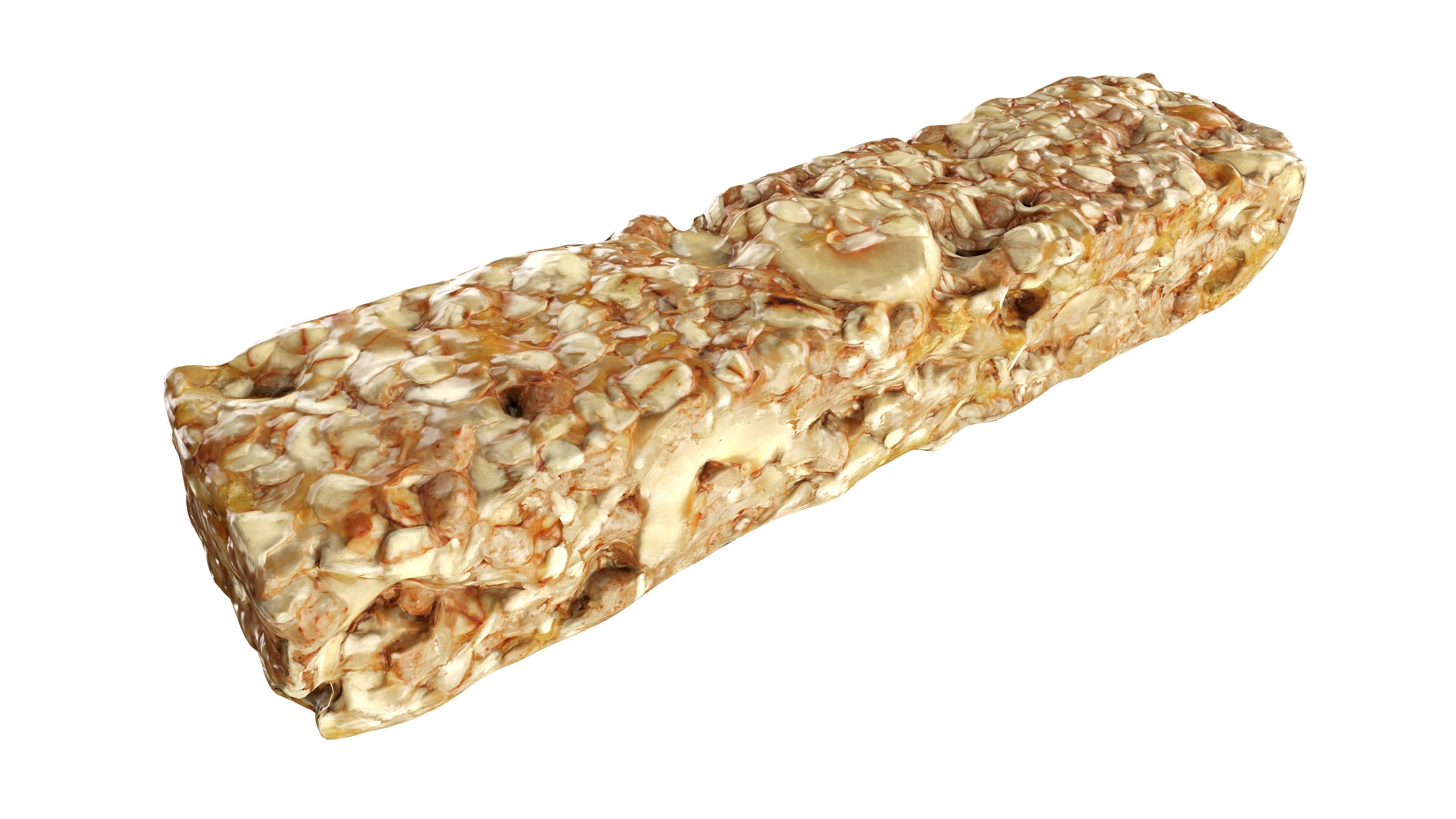 Musli granola bar without wrapping 3D model_3