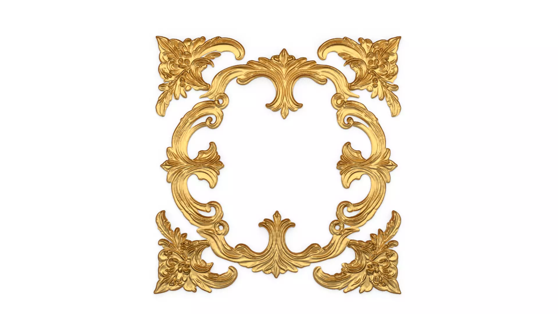 Classic decor ornament carved 59 3D model_0