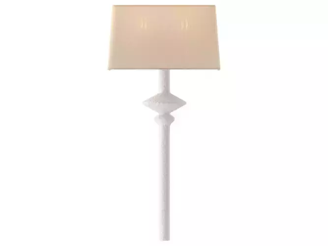 RH Pesaro Sconce - Elegant White Wall Light 3D model