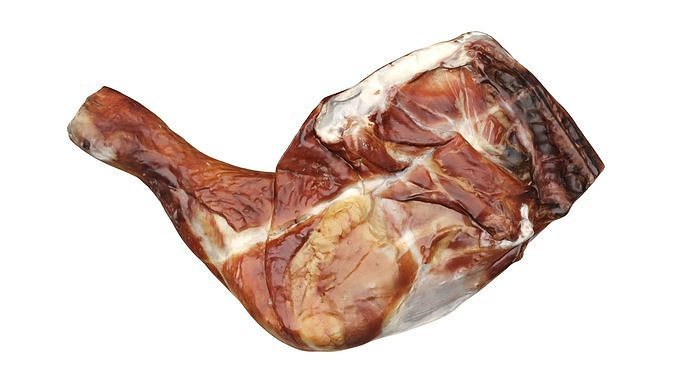 Smoked chicken leg 3D model 6