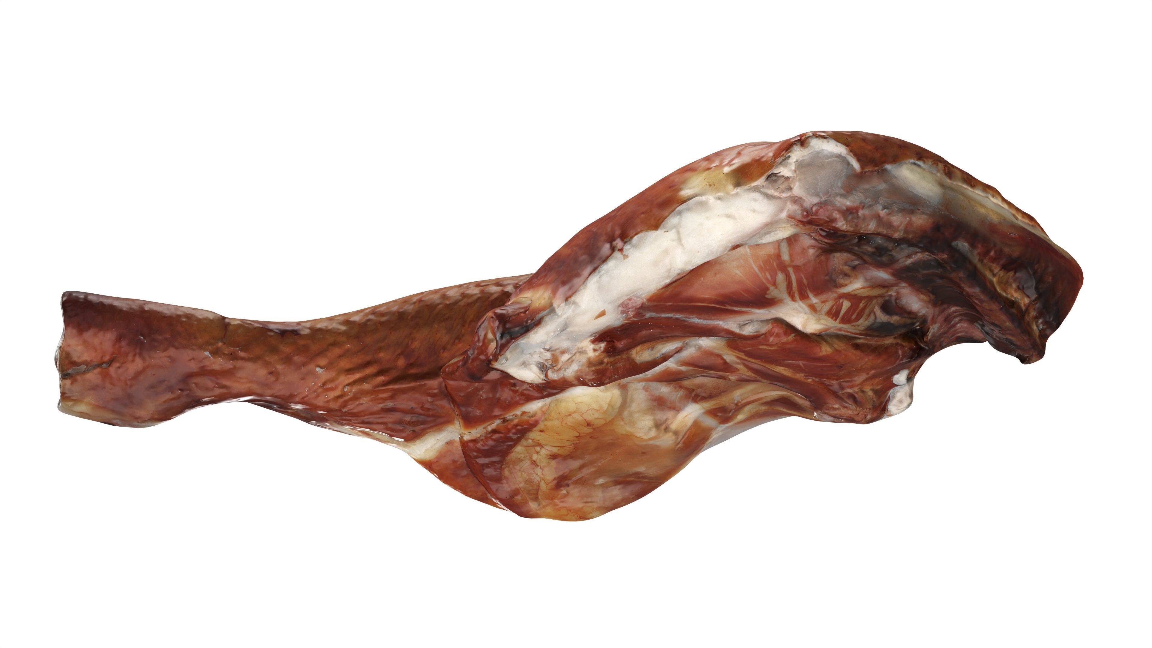 Smoked chicken leg 3D model_4