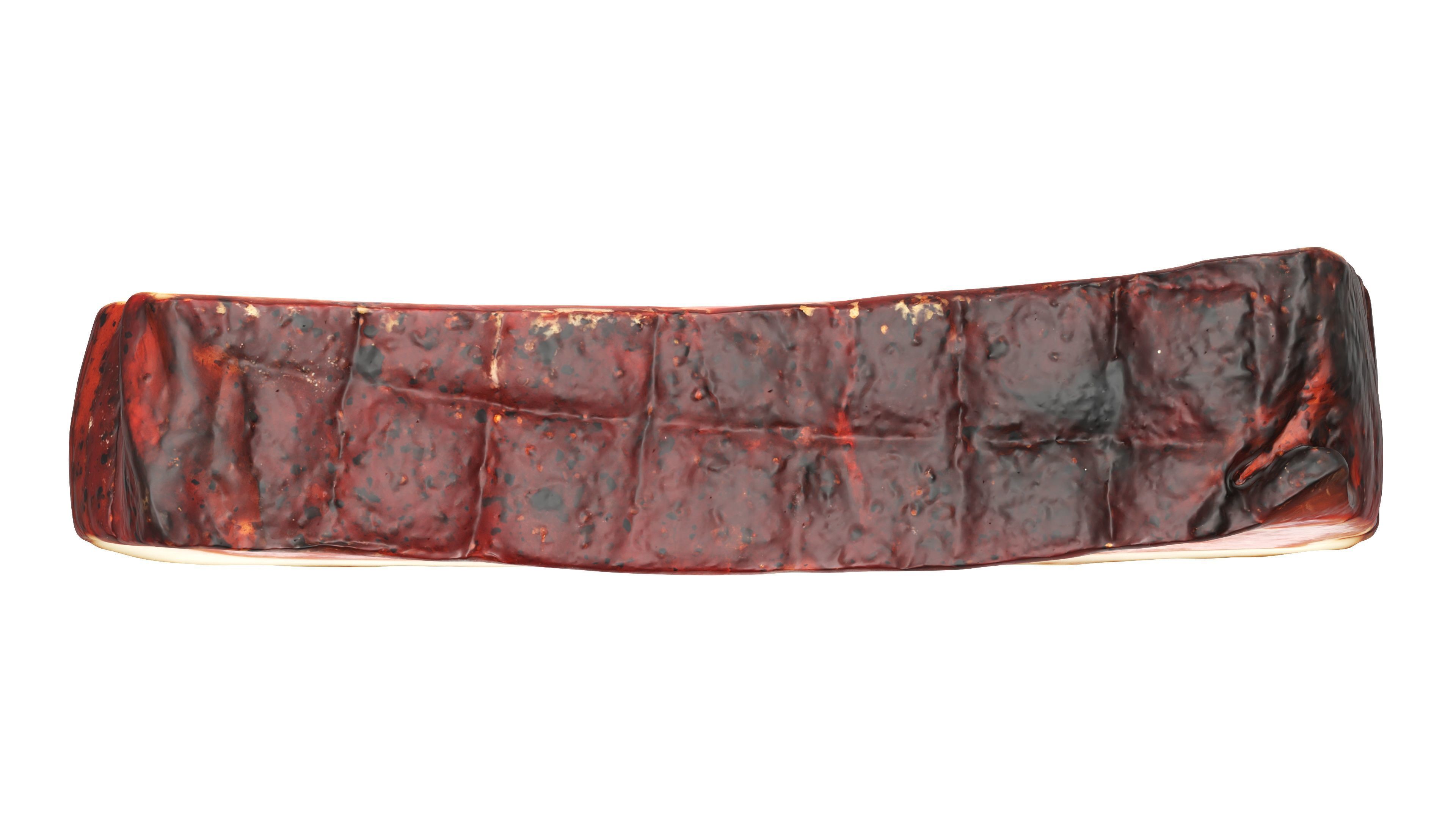 Smoked ham piece 3D model_6