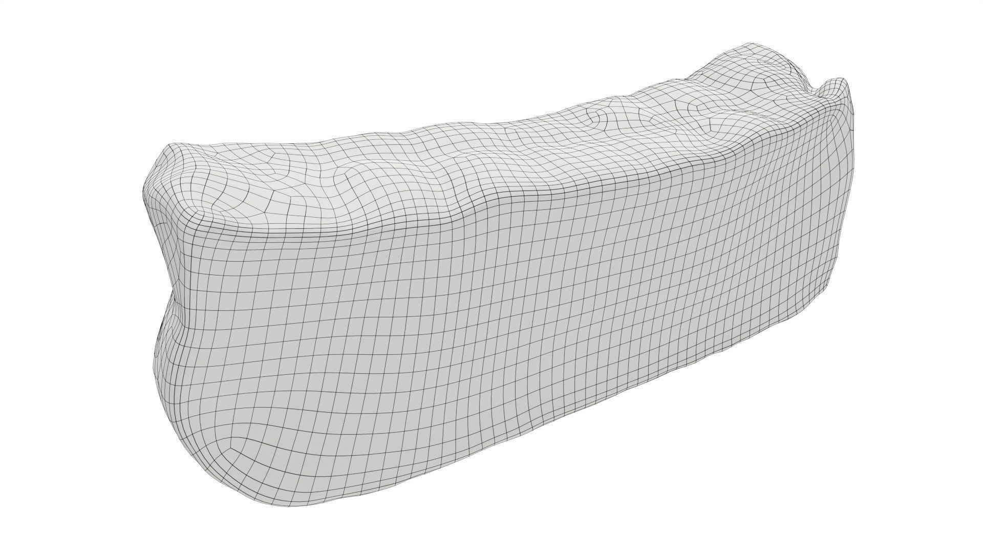 Smoked ham piece 3D model_7