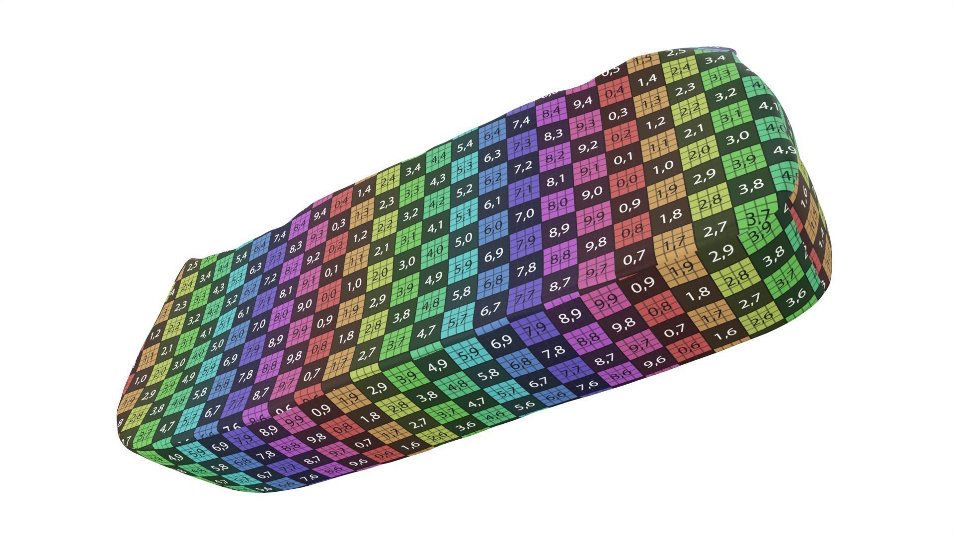 Smoked ham piece 3D model_10