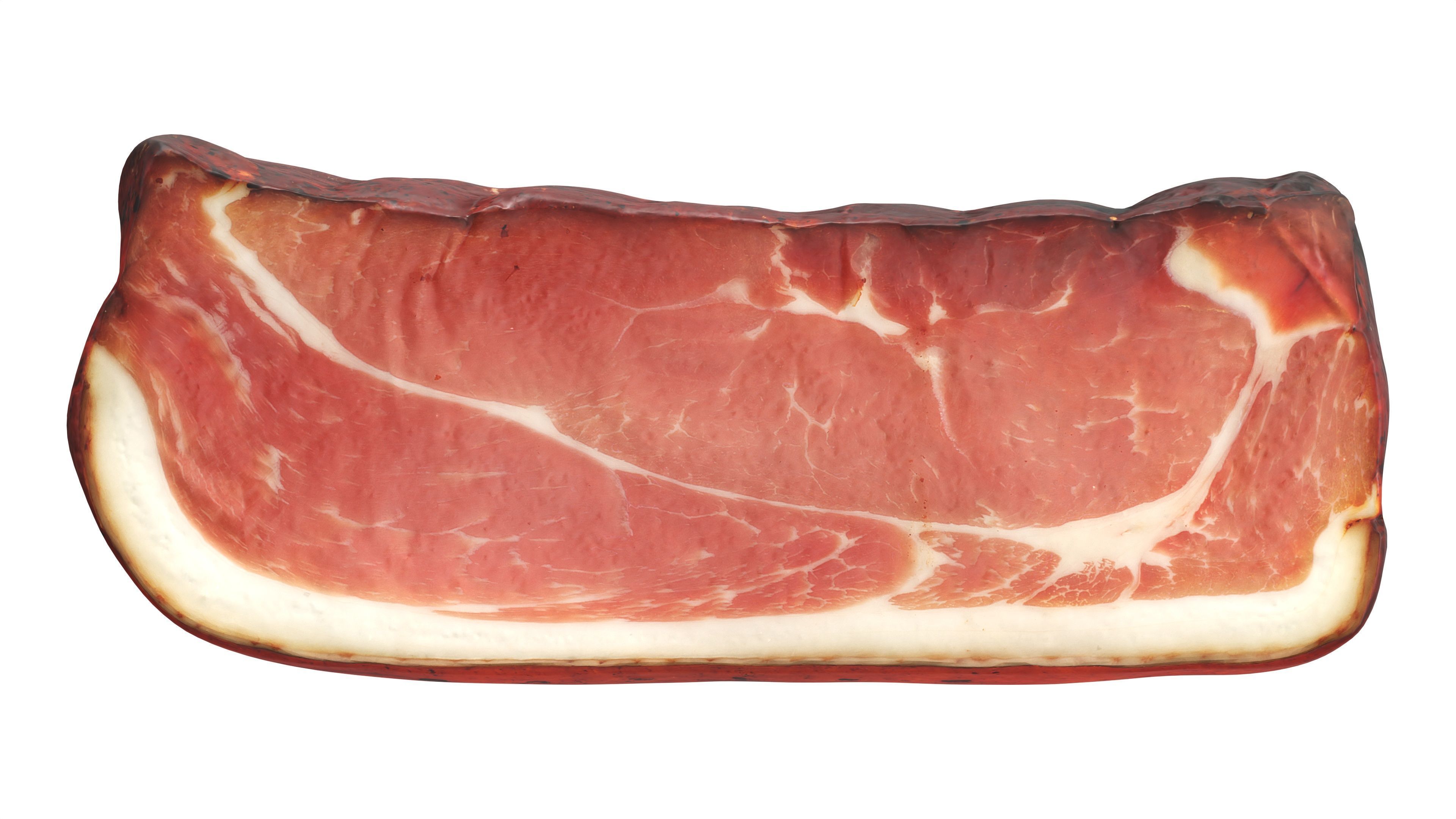 Smoked ham piece 3D model_5