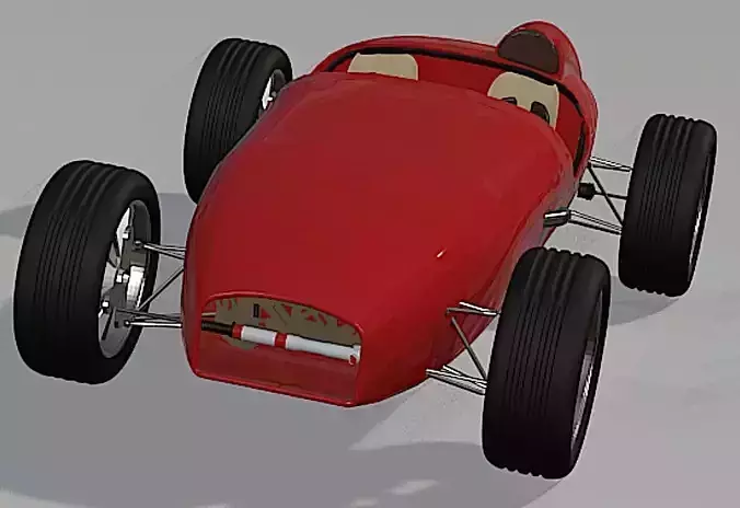 1959 Troy Roadster - High Poly 3D Model 3D model