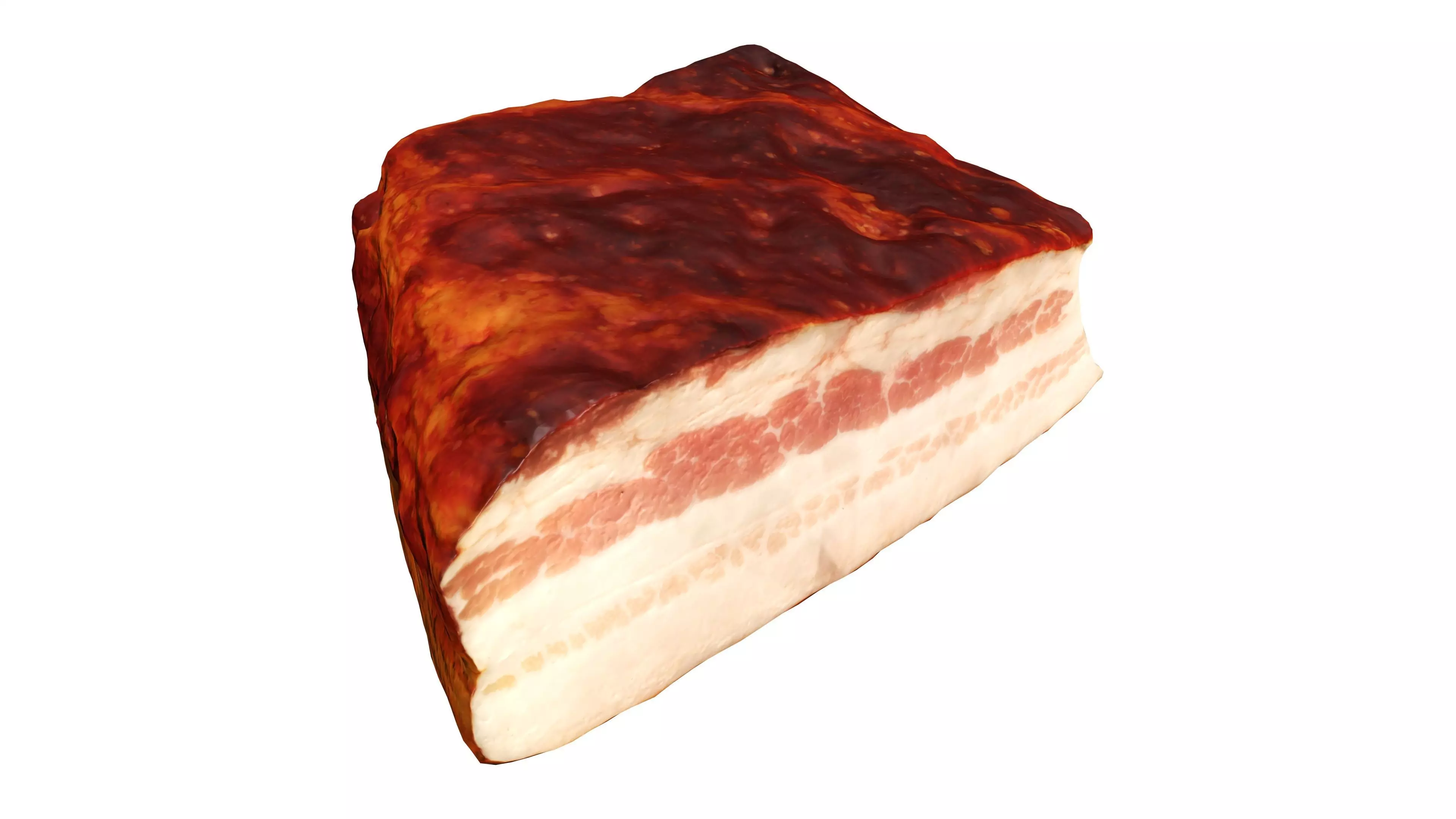 Smoked pork belly 3D model