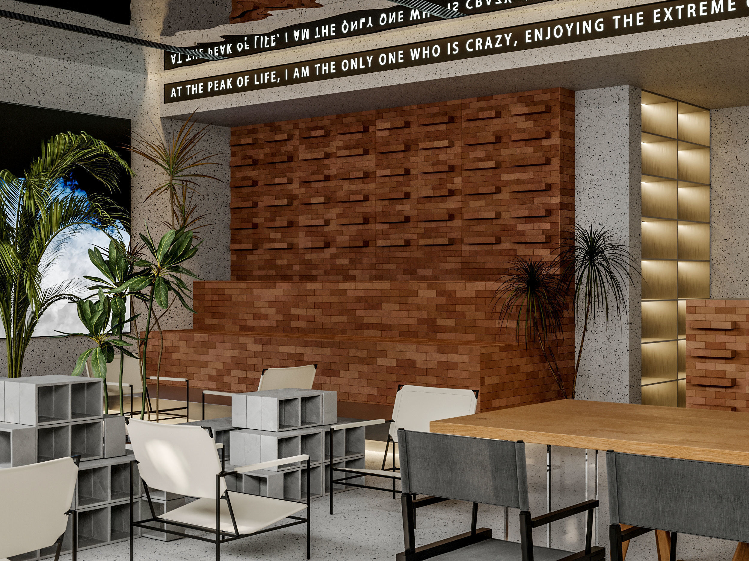     restaurant cafe  interior   3D model_8