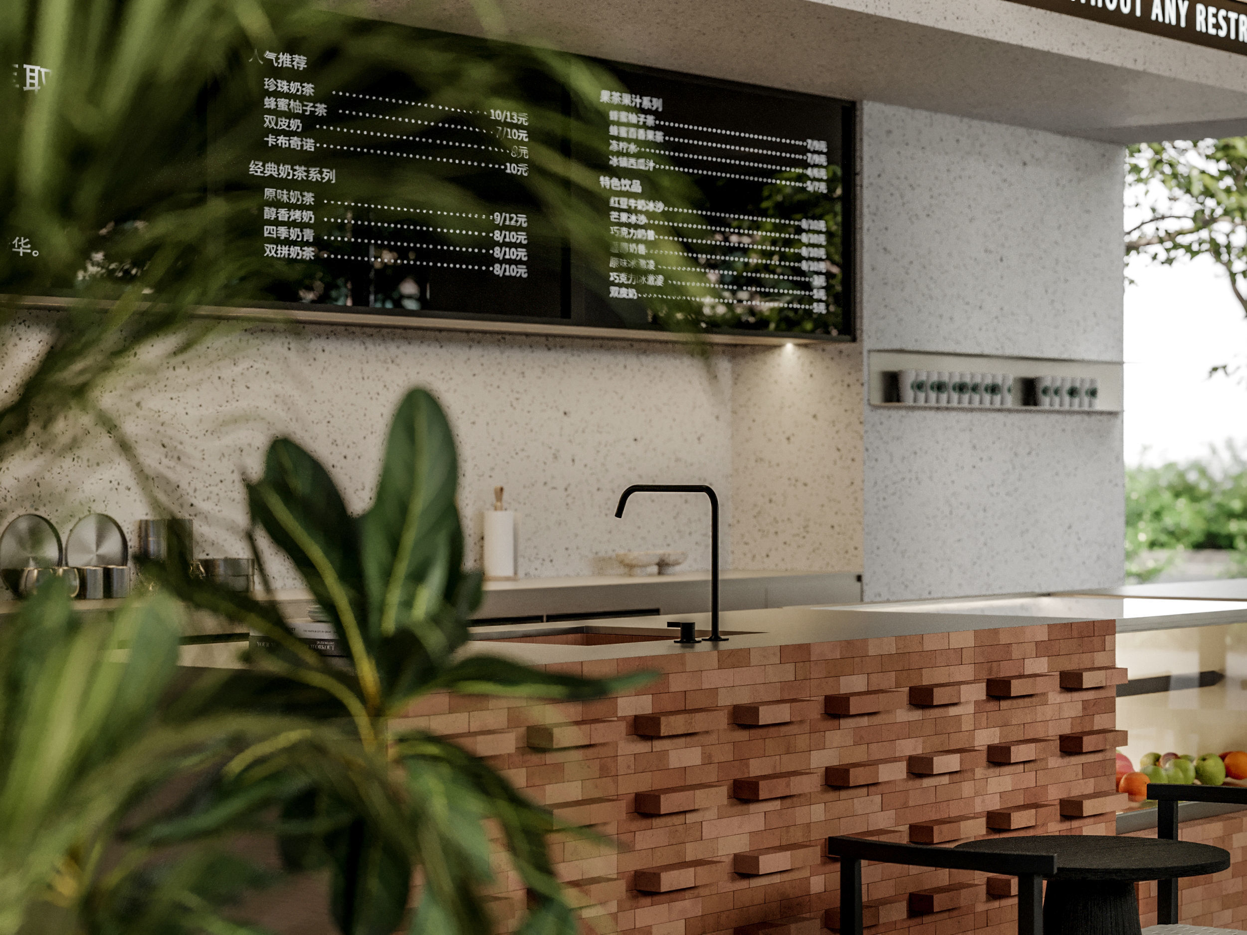     restaurant cafe  interior   3D model_6