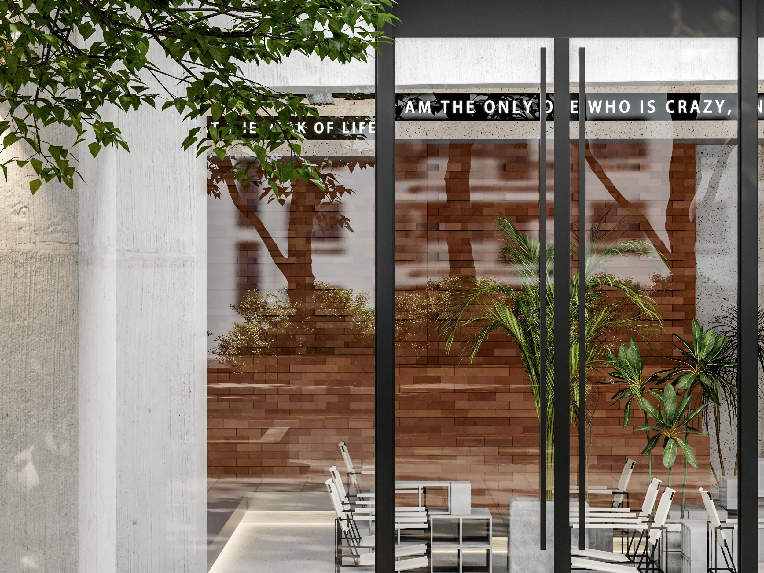     restaurant cafe  interior   3D model_9