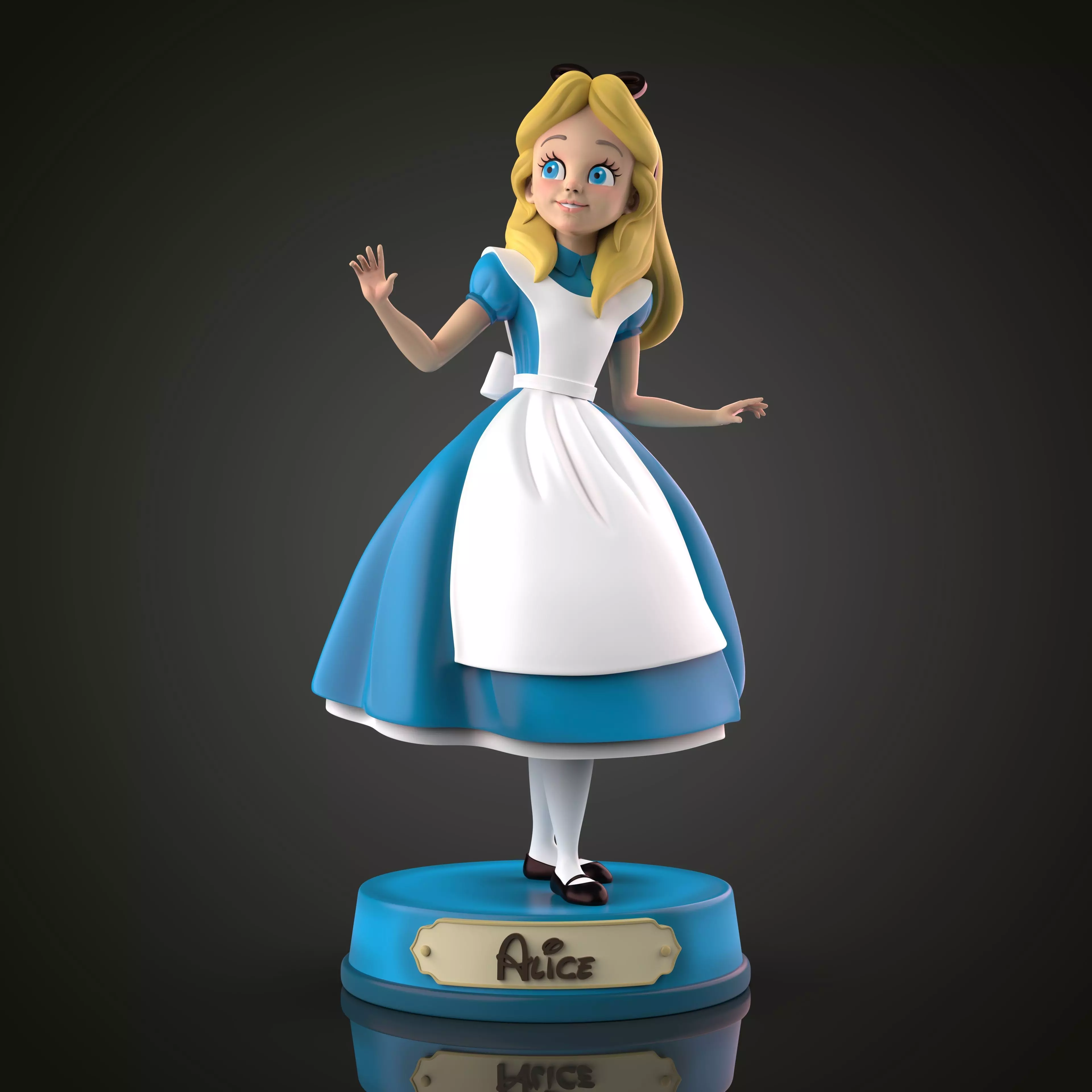 ALICE IN WONDERLAND 3D print model