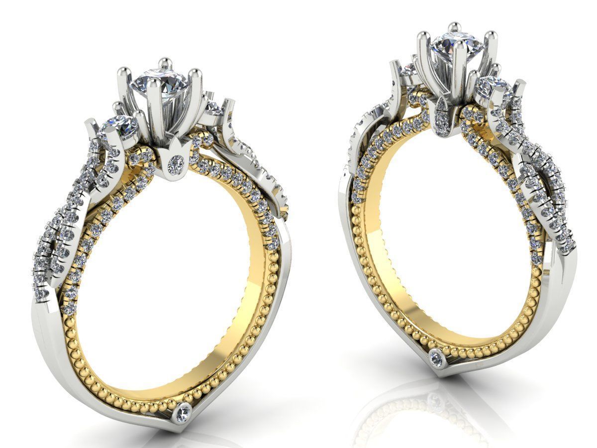 Veragio Ring Collection 8 models  3D print model_10