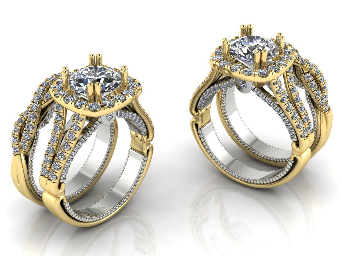 Veragio Ring Collection 8 models  3D print model_7
