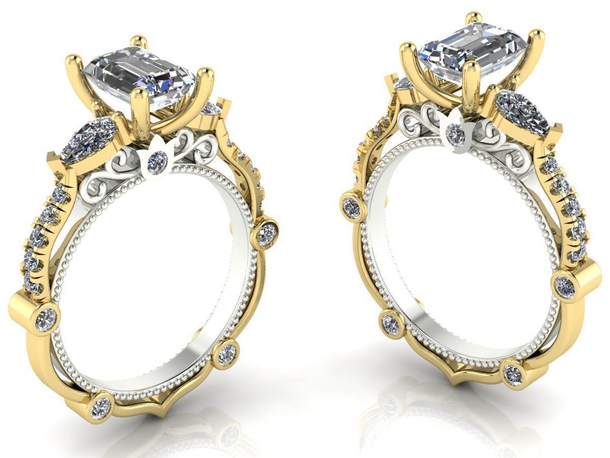 Veragio Ring Collection 8 models  3D print model_4