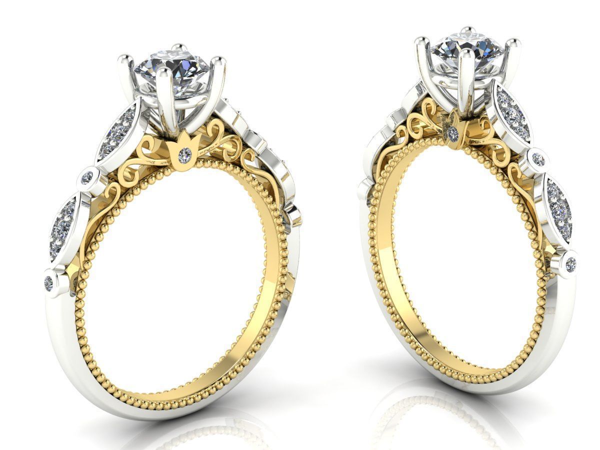 Veragio Ring Collection 8 models  3D print model_13