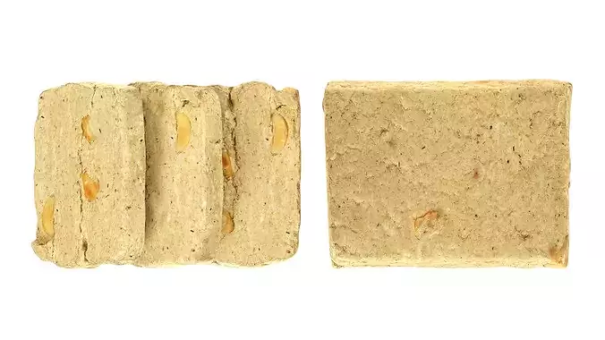 Sunflower seed Khalva 3D model 6