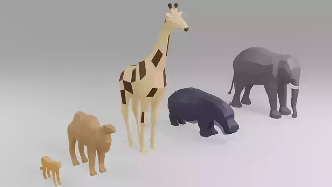LowPoly Desert Animals