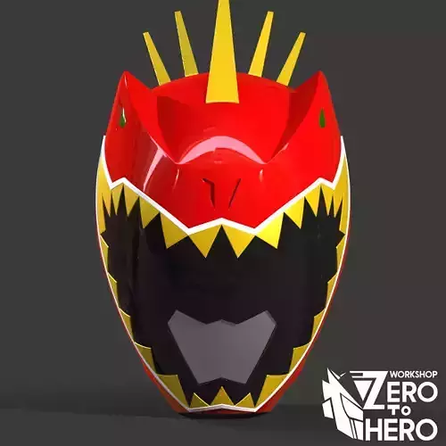 T-Rex Super Charge Red Ranger- Kyoryuger Red Carnival Helmet