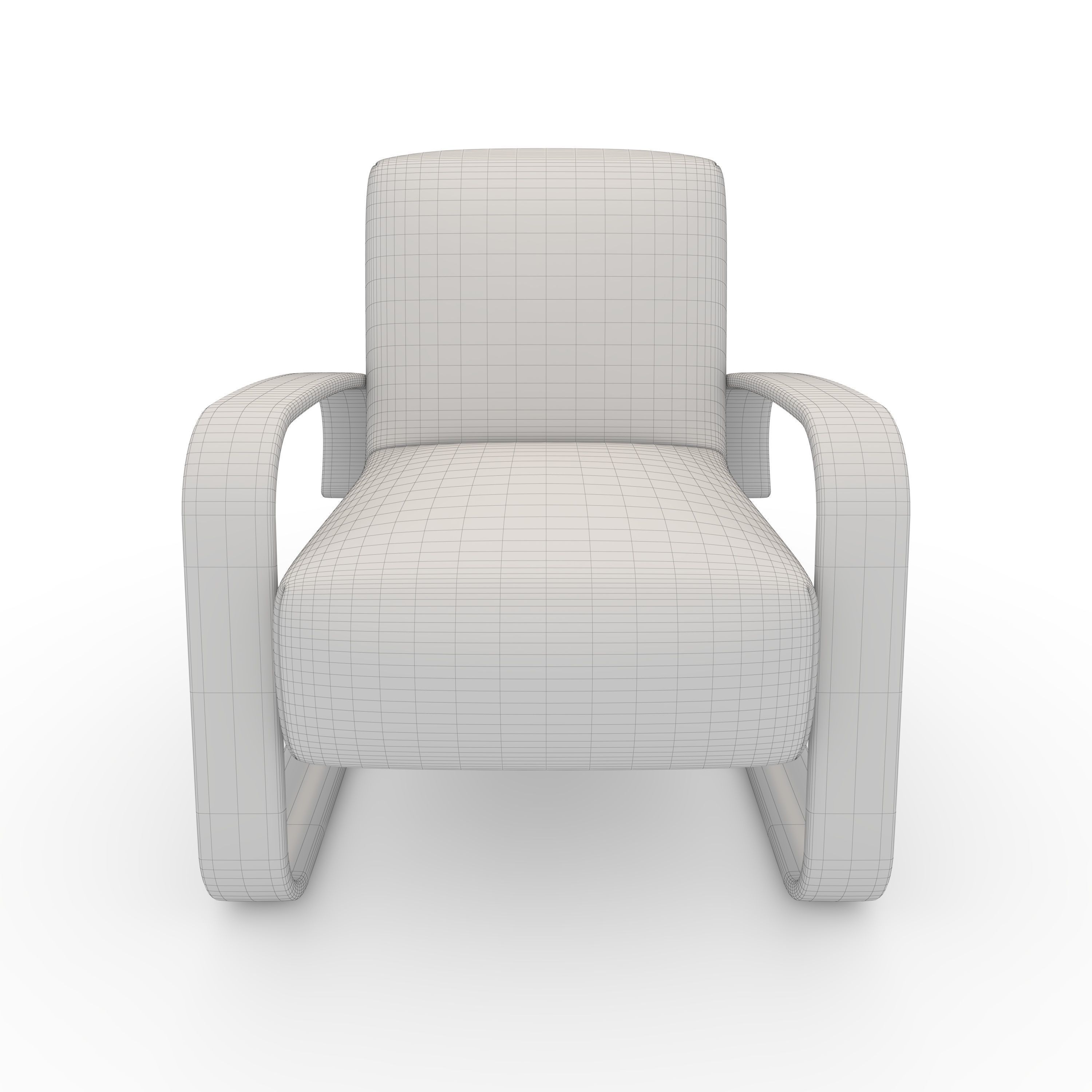 Armchair 48 3D model_3