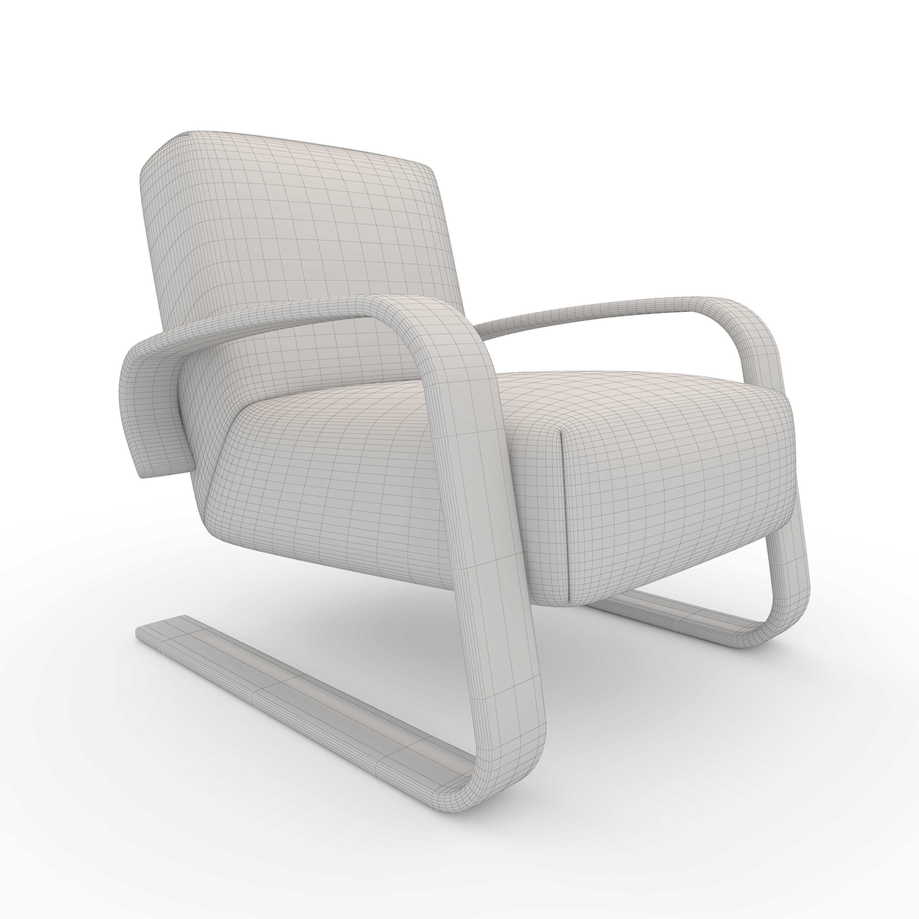 Armchair 48 3D model_9
