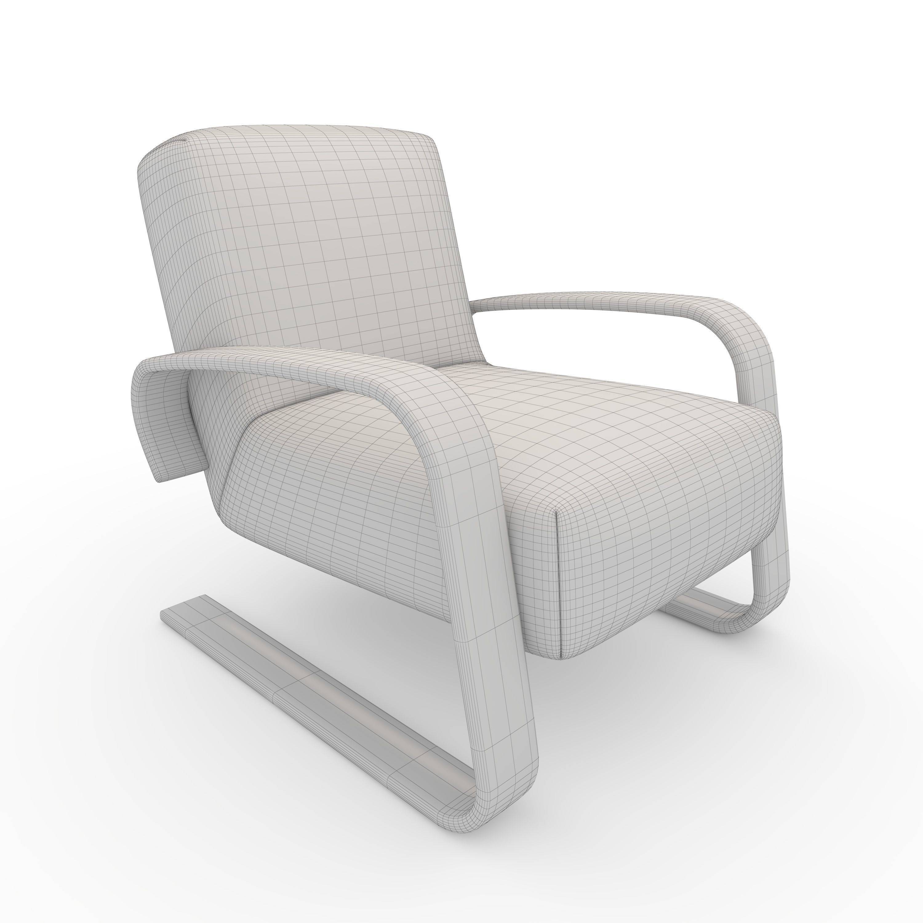 Armchair 48 3D model_1