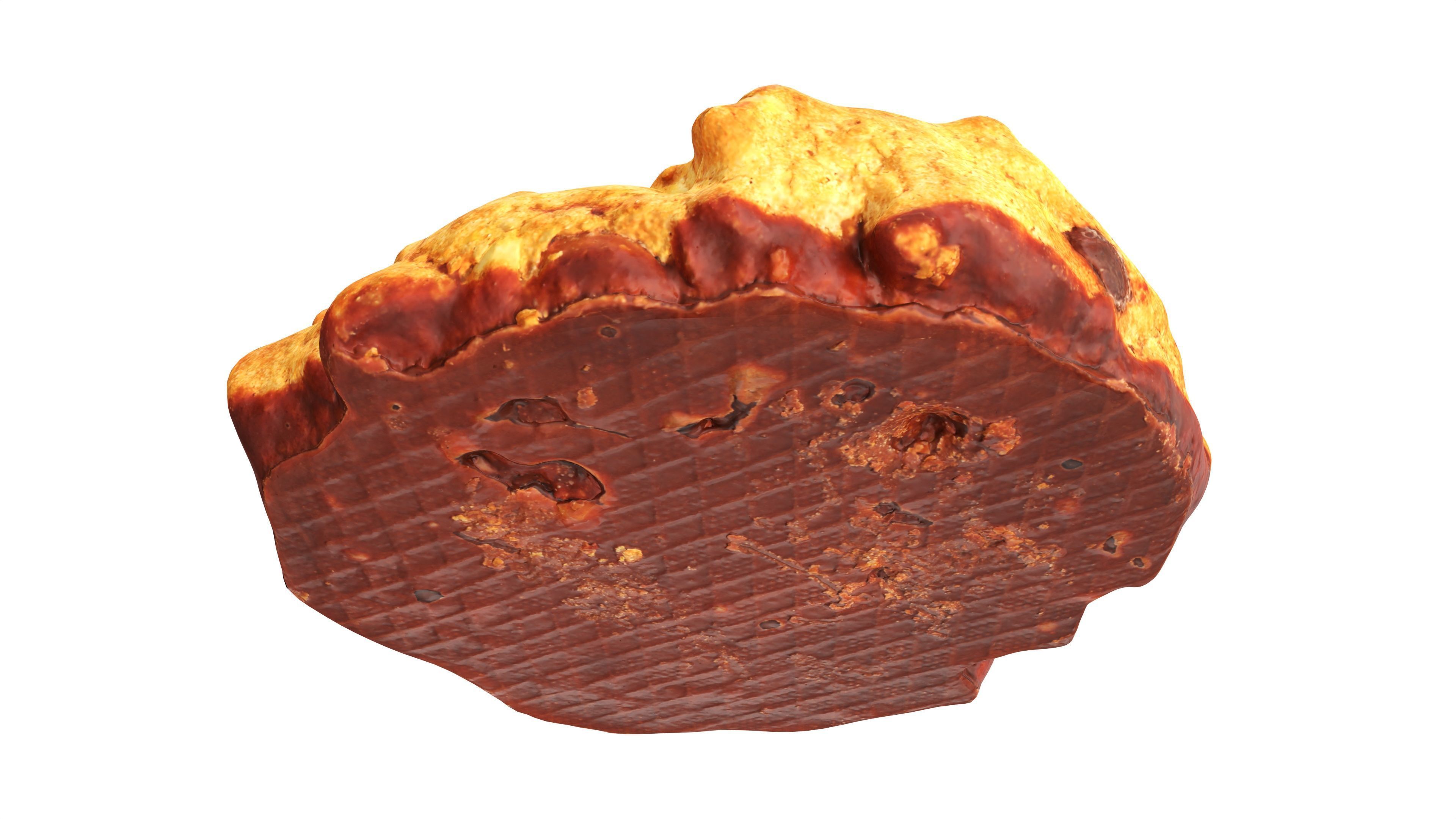 Triple choko cookie 01 3D model_4