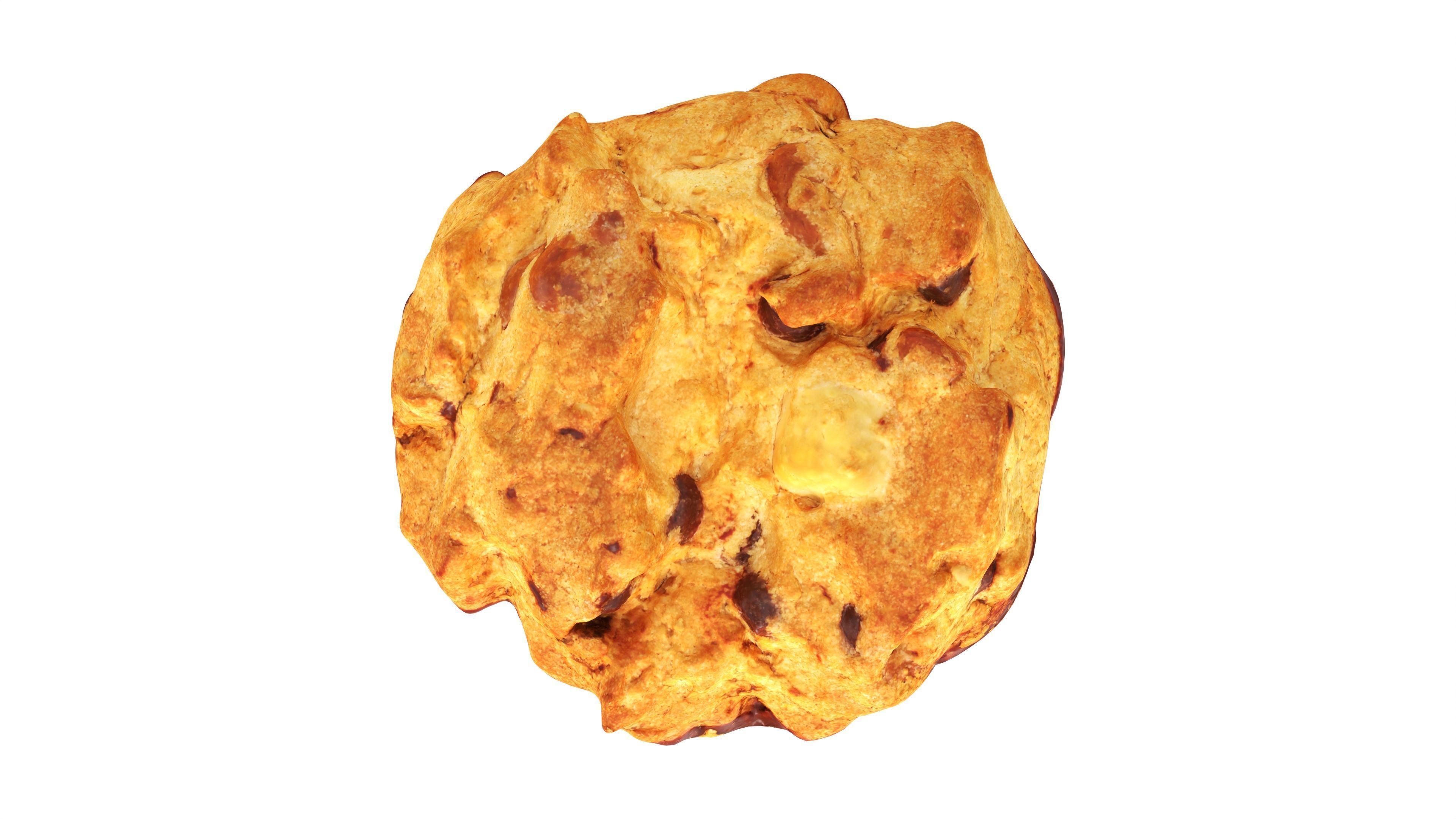 Triple choko cookie 01 3D model_6